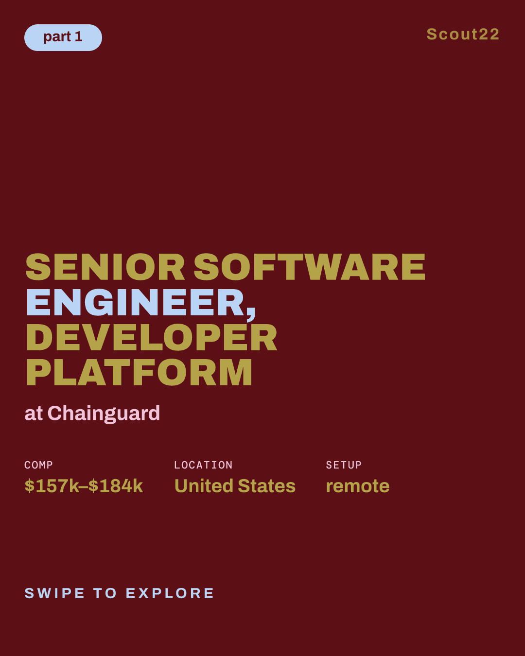 Senior Software Engineer, Developer Platform at Chainguard