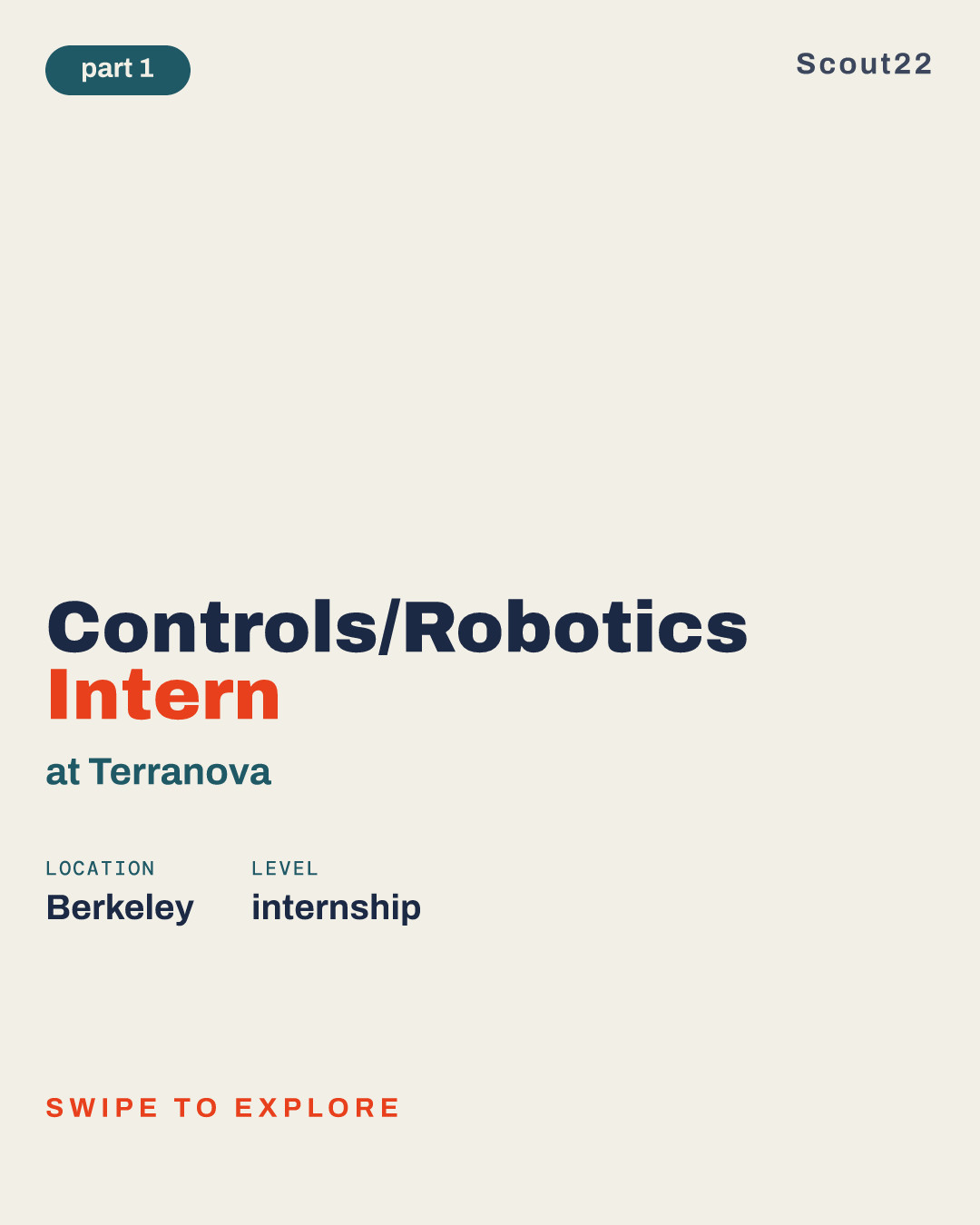 Controls/Robotics Intern at Terranova
