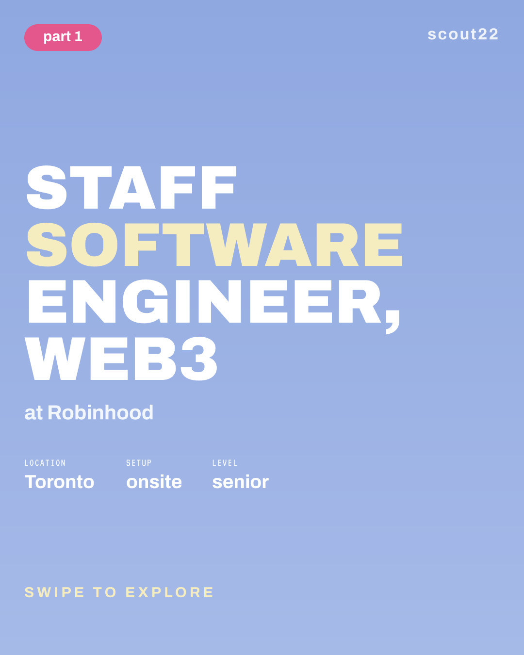 Staff Software Engineer, Web3 at Robinhood