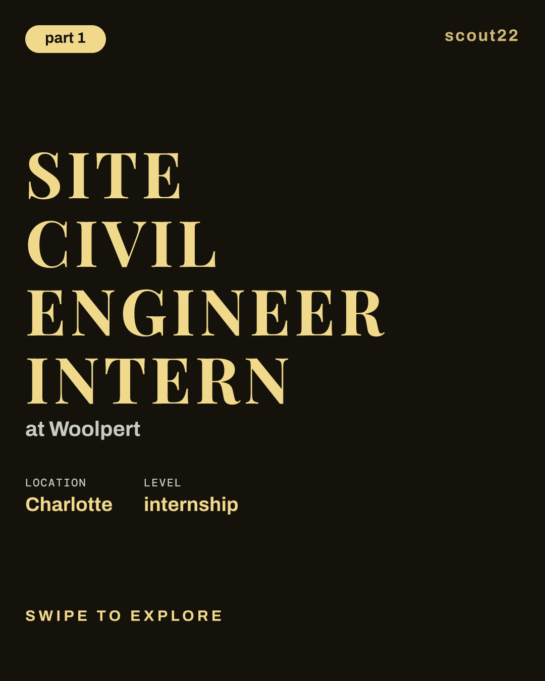 Site Civil Engineer Intern at Woolpert