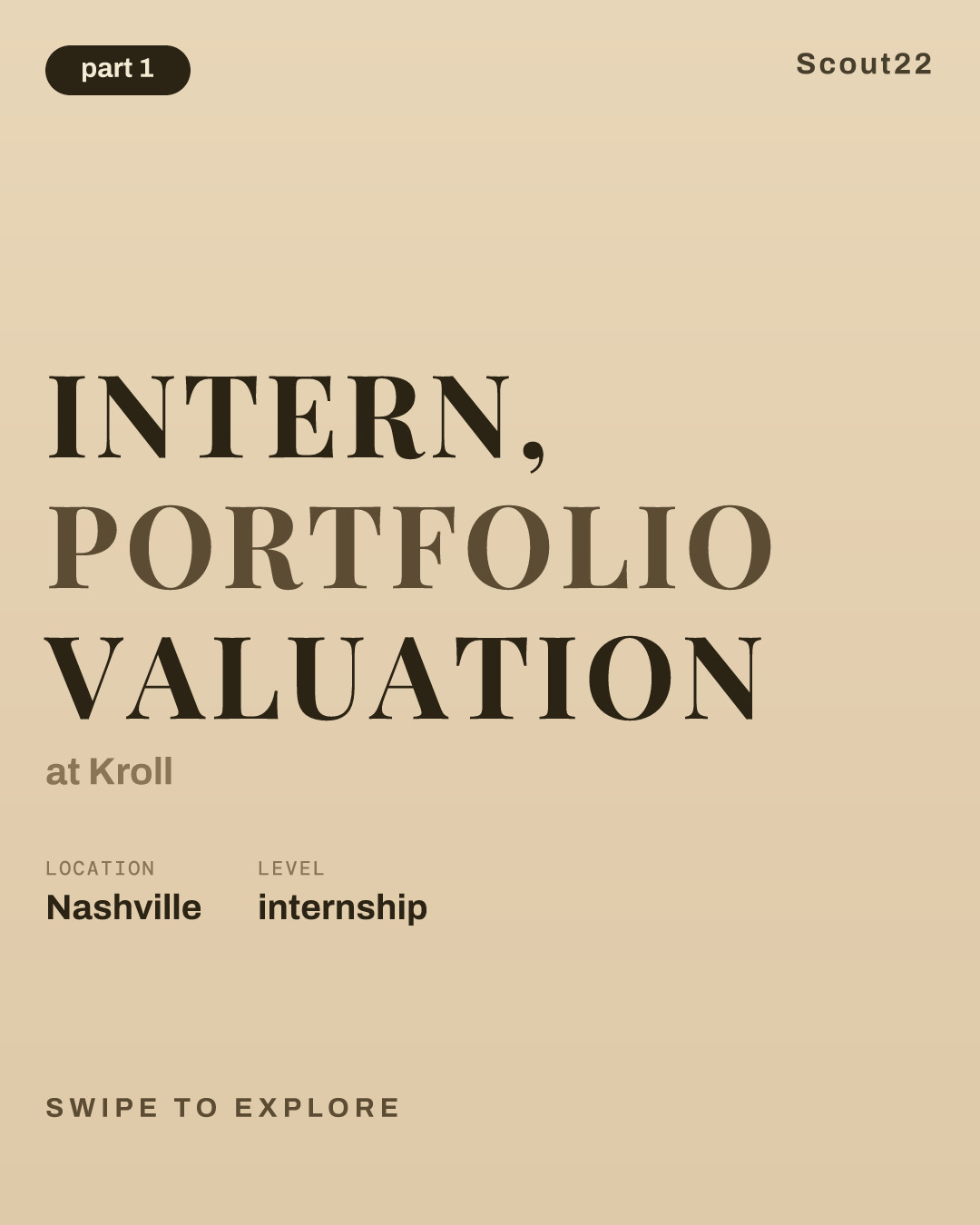 Intern, Portfolio Valuation at Kroll