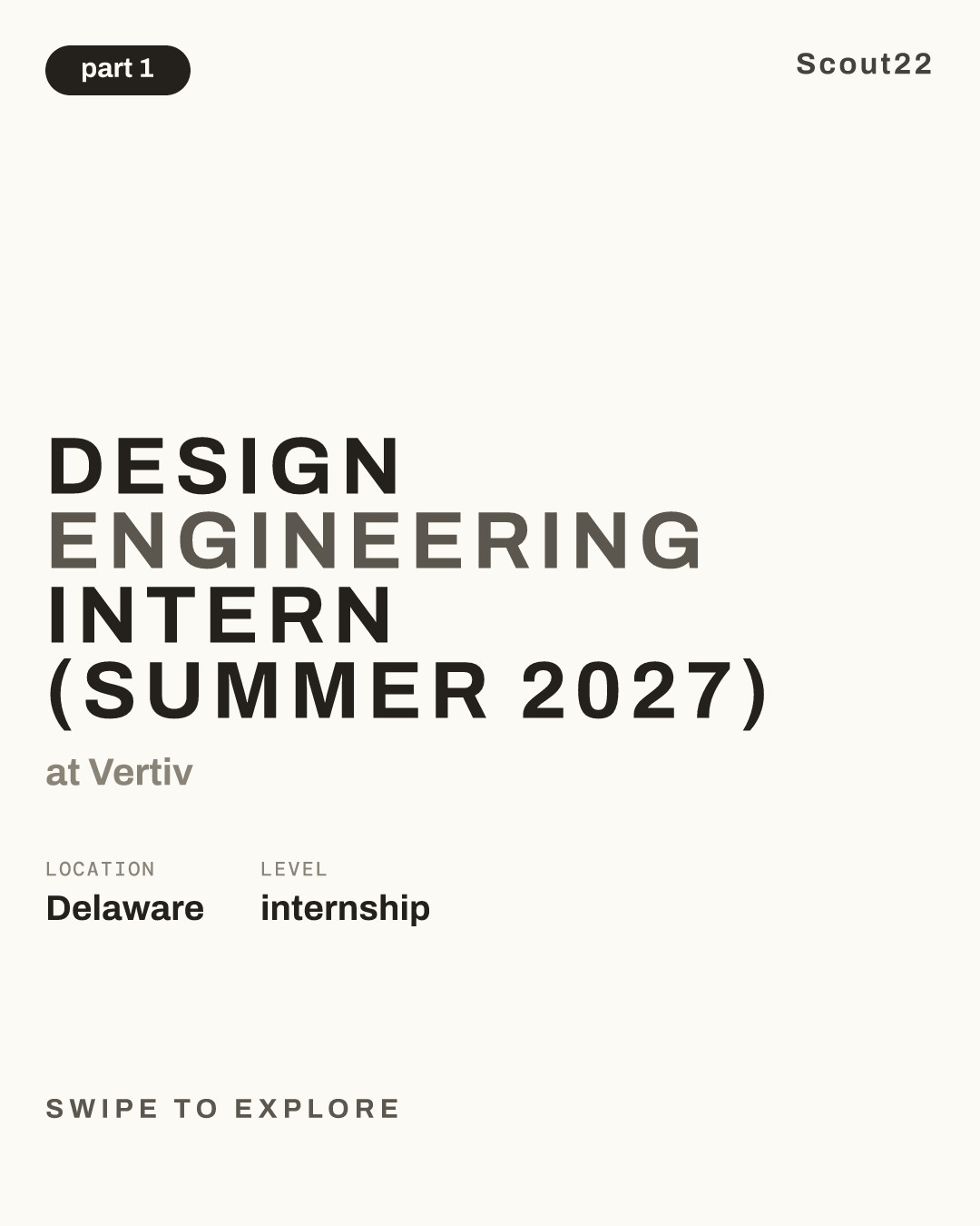 Design Engineering Intern (summer 2027) at Vertiv