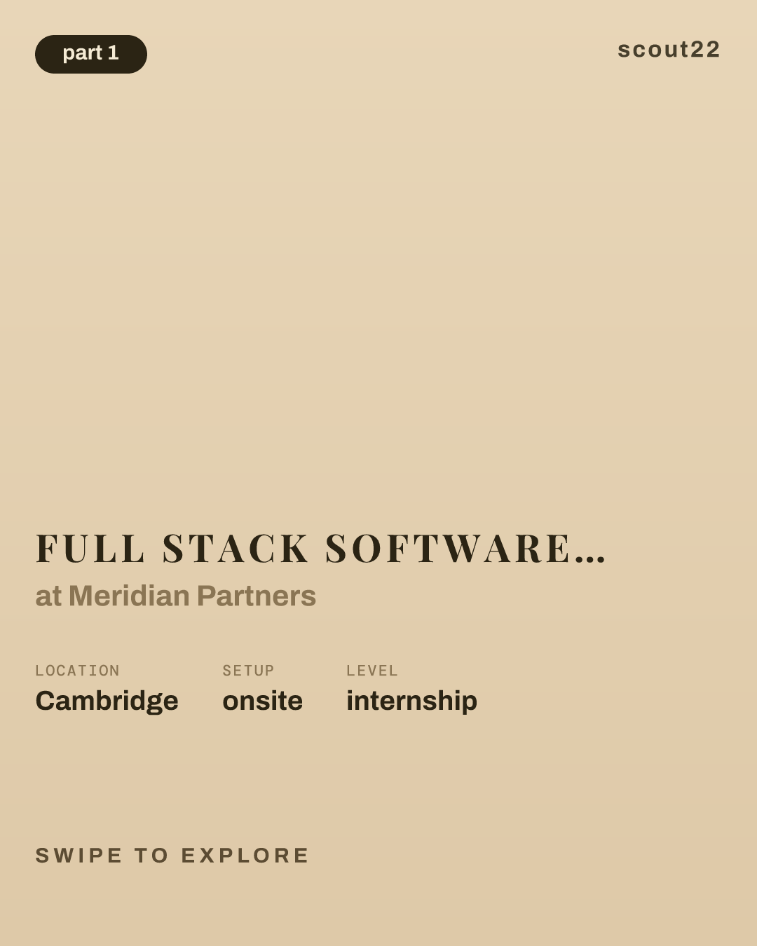 Full Stack Software Engineer Graduate Co-op at Meridian Partners