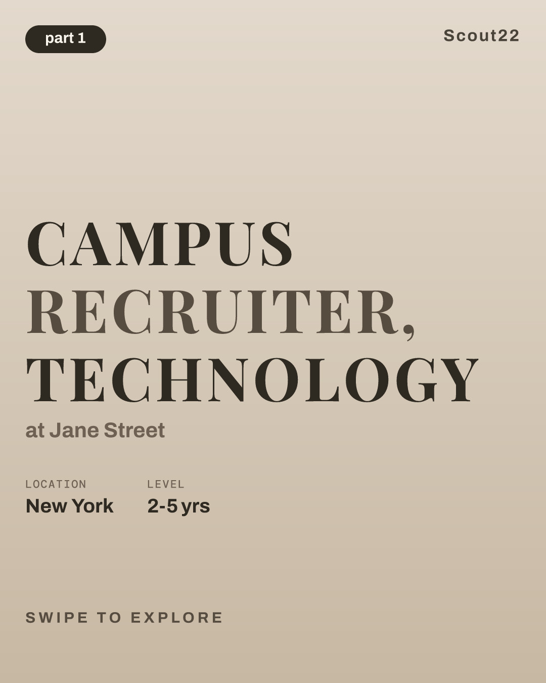 Campus Recruiter, Technology at Jane Street