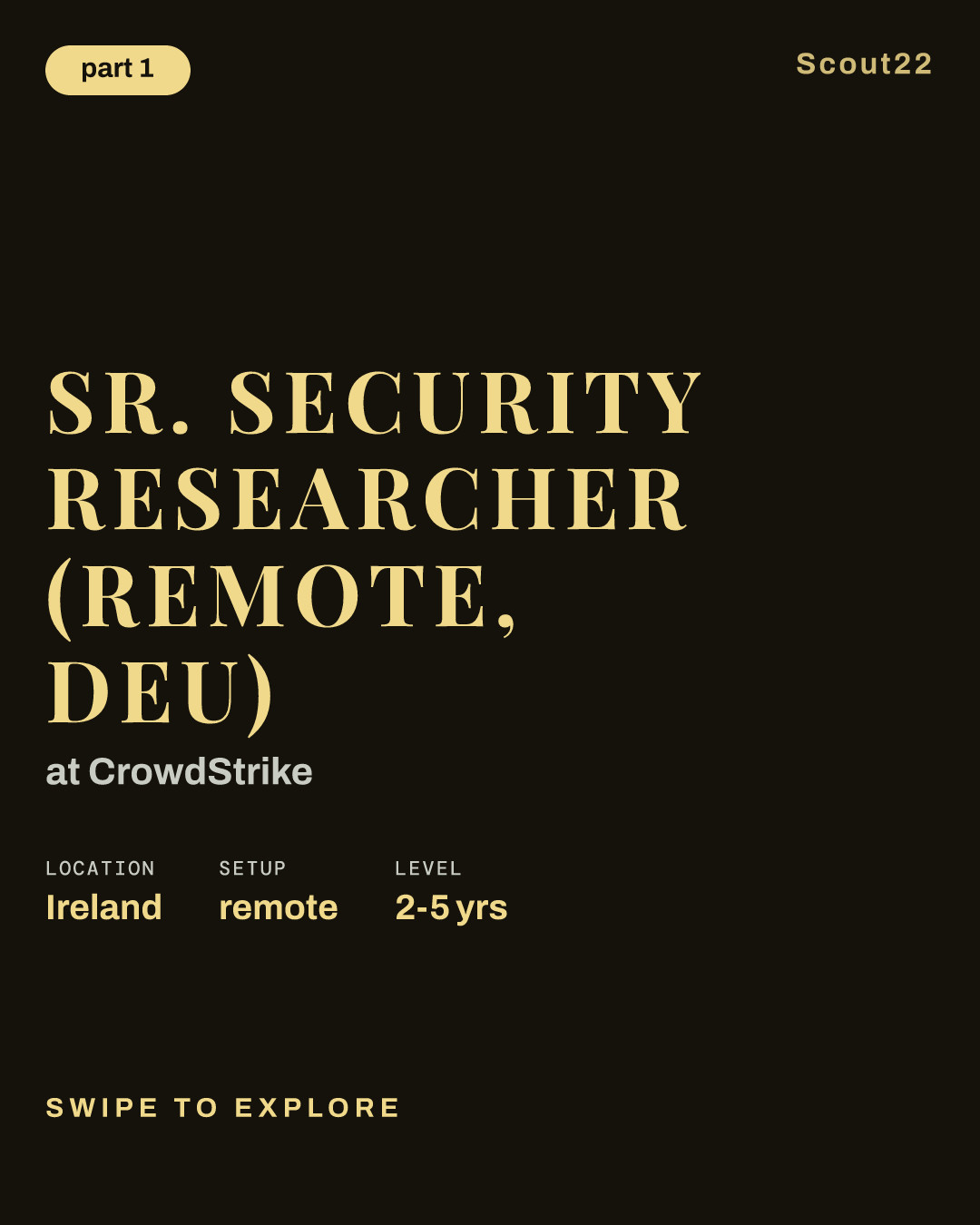 Sr. Security Researcher (Remote, DEU) at CrowdStrike