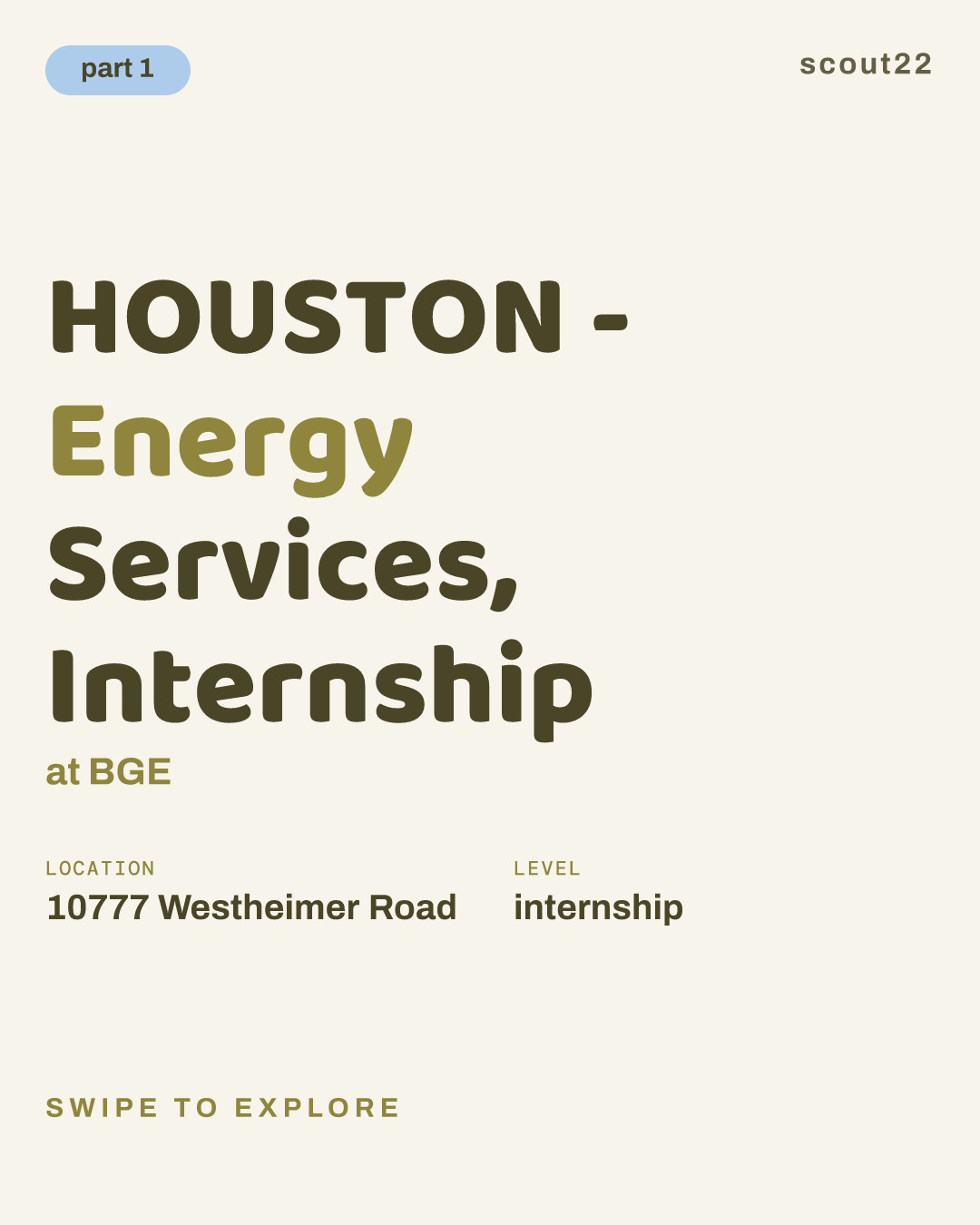 HOUSTON - Energy Services, Internship at BGE