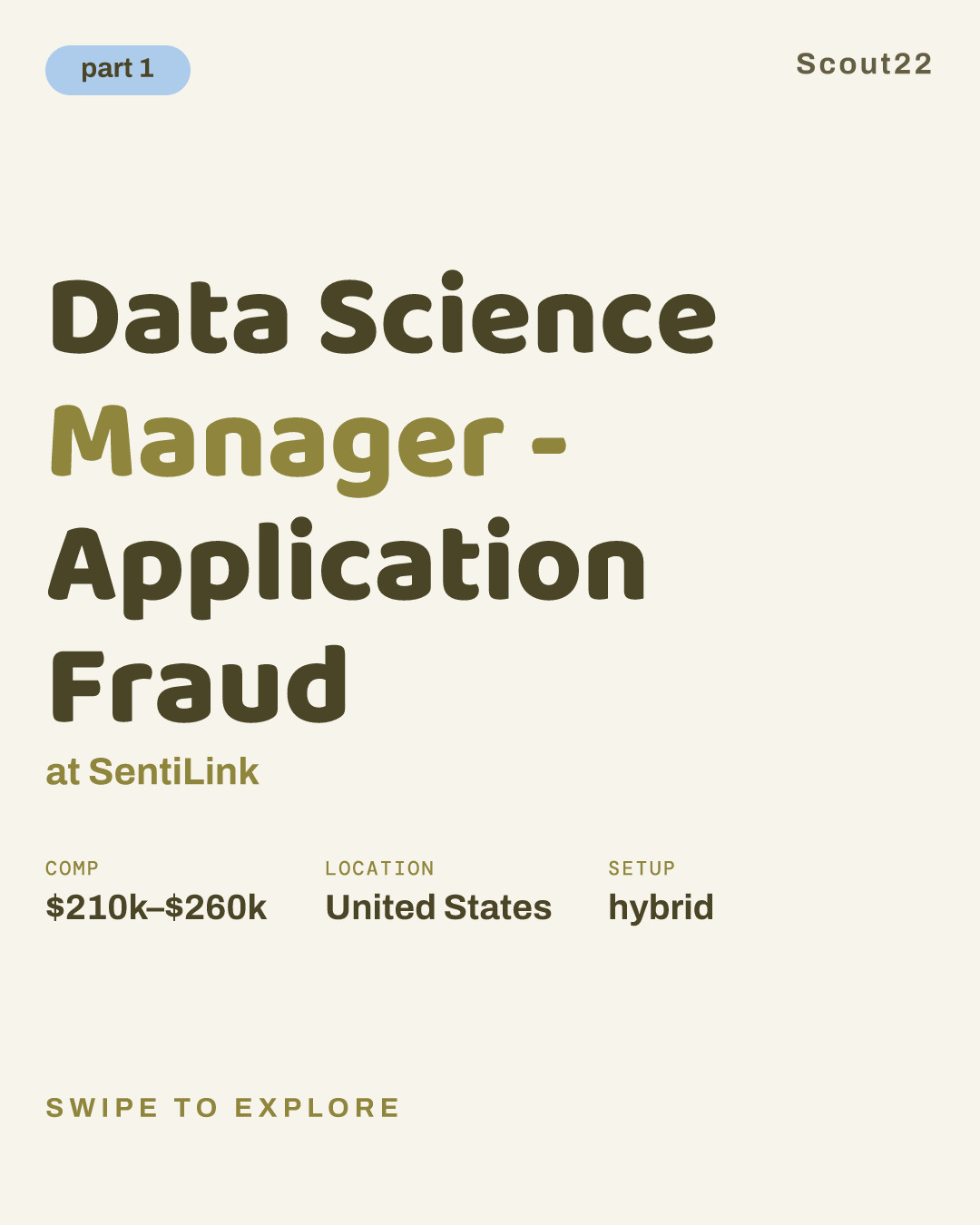 Data Science Manager - Application Fraud at SentiLink