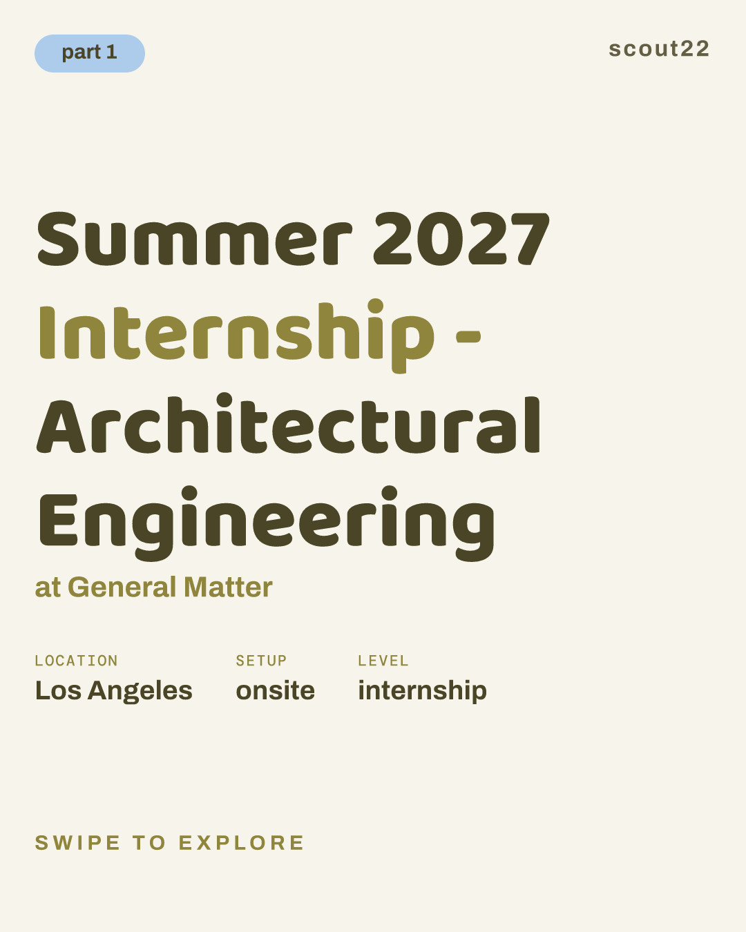 Summer 2027 Internship - Architectural Engineering at General Matter