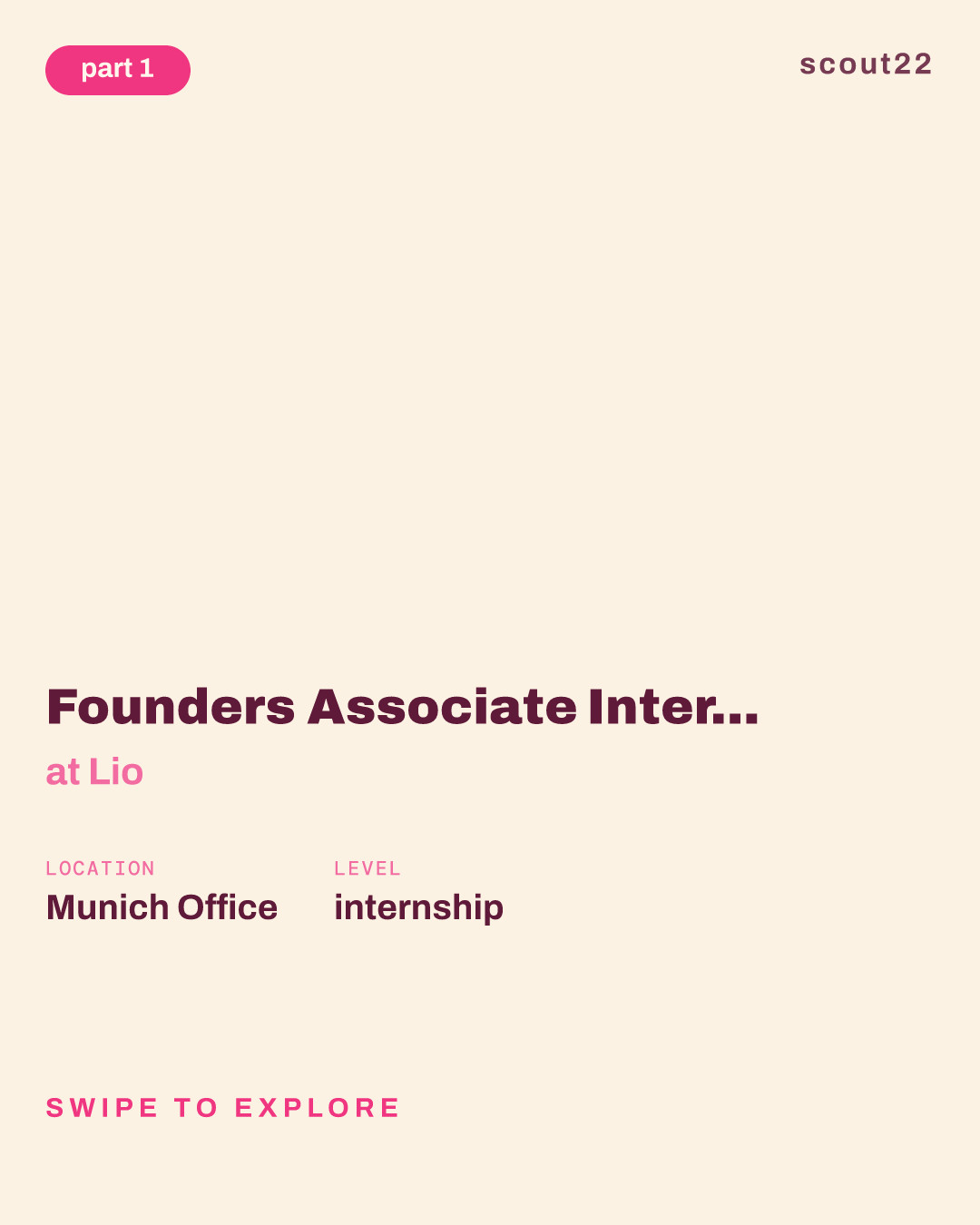 Founders Associate Internship - CEO Office (all genders) at Lio