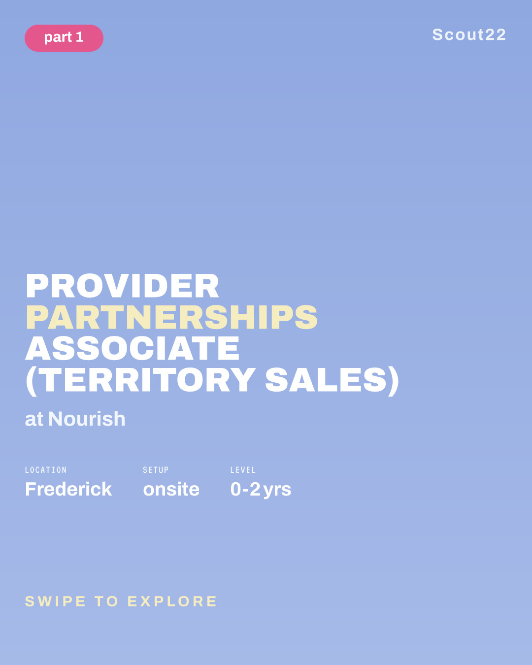 Provider Partnerships Associate (Territory Sales) at Nourish