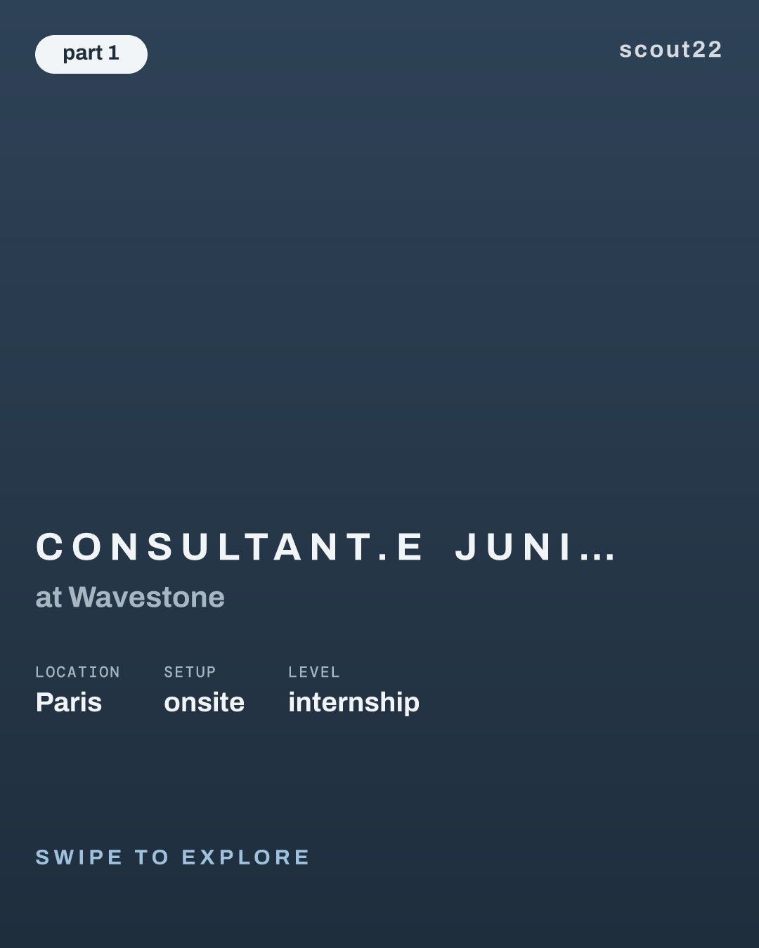 Consultant.e Junior en Transformation Digitale - Future of Work : Quel est l'impact de l'évolution des modes de travail sur les bureaux de demain ? (Stage de fin d'études) at Wavestone