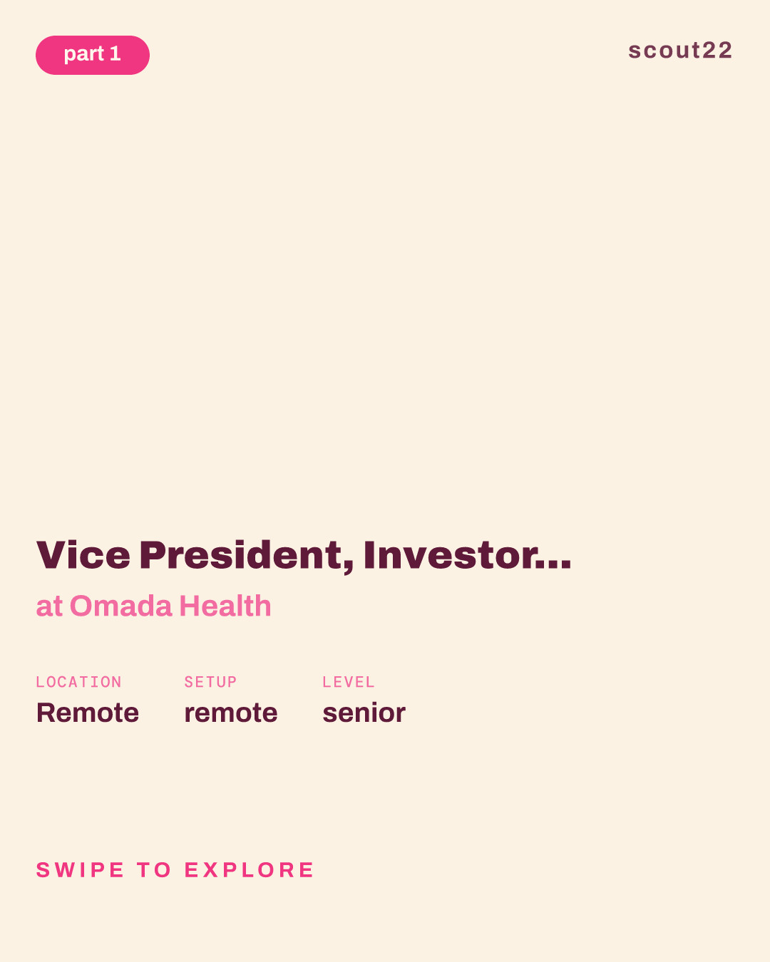 Vice President, Investor Relations and Capital Markets at Omada Health
