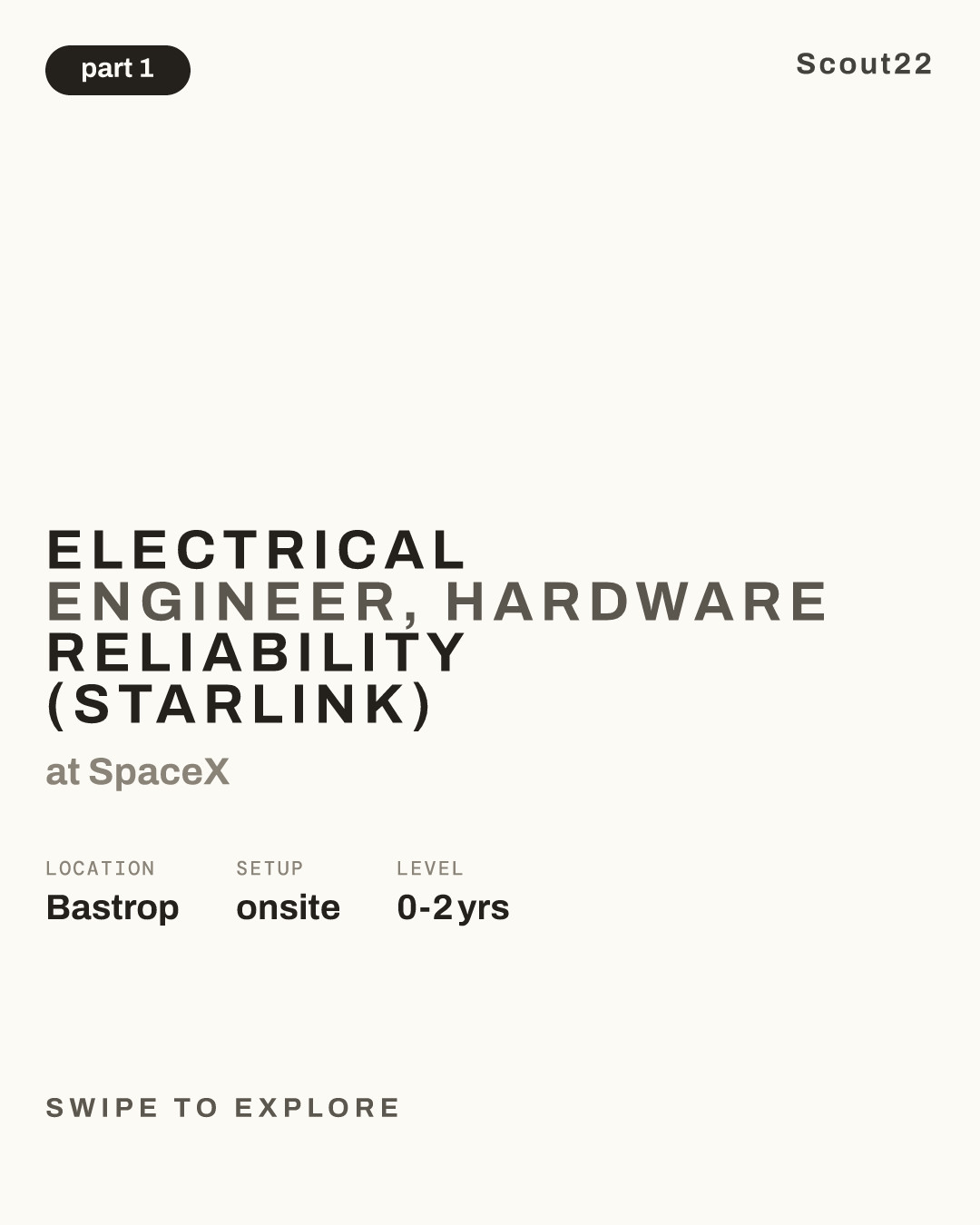 Electrical Engineer, Hardware Reliability (Starlink) at SpaceX