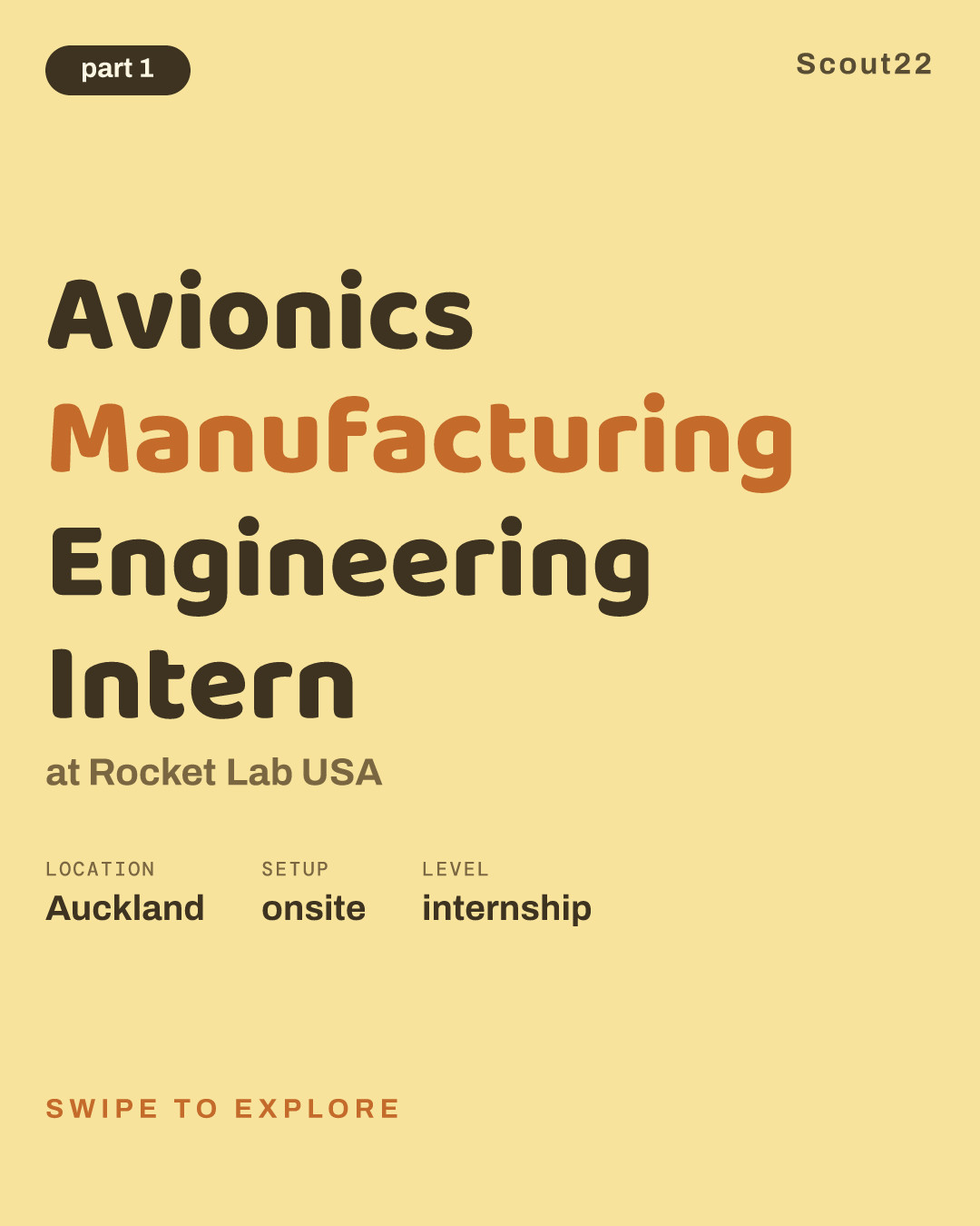 Avionics Manufacturing Engineering Intern at Rocket Lab USA