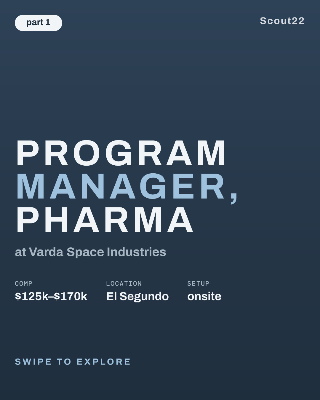 Program Manager, Pharma at Varda Space Industries