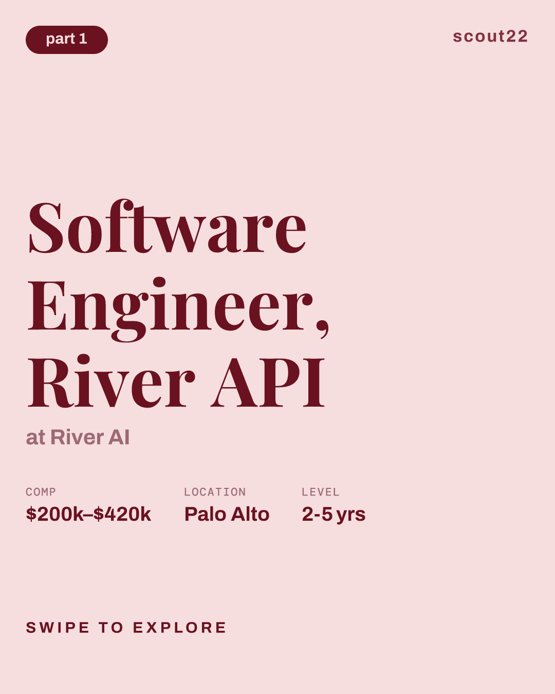 Software Engineer, River API at River AI