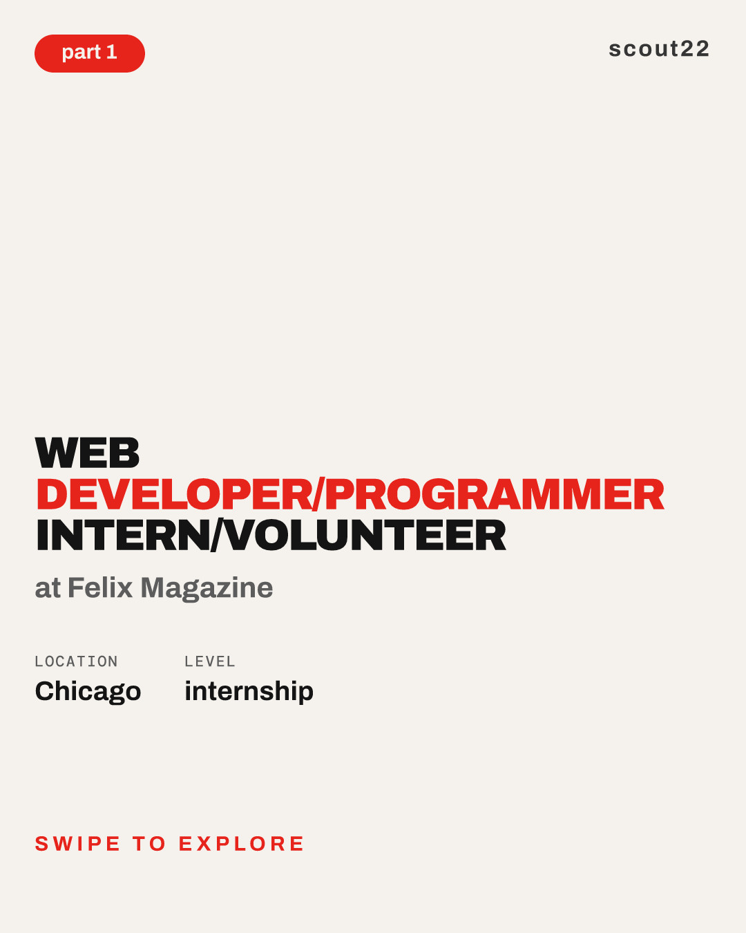 Web Developer/Programmer Intern/Volunteer at Felix Magazine