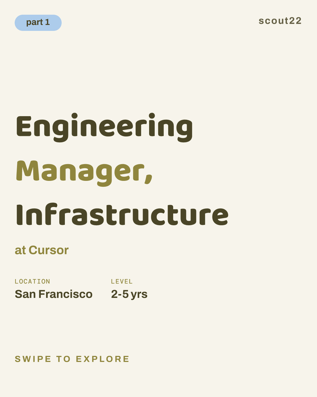 Engineering Manager, Infrastructure at Cursor
