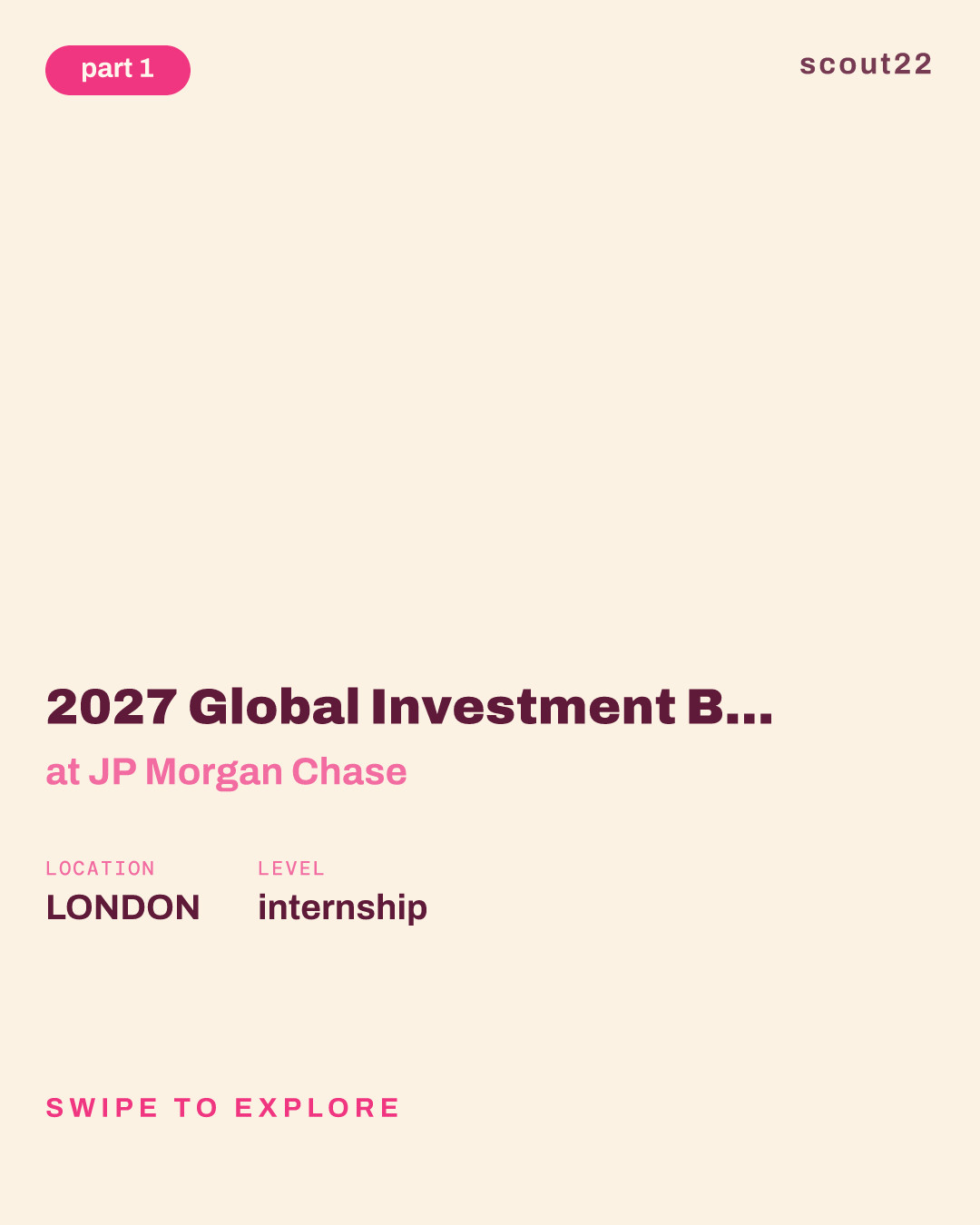 2027 Global Investment Banking Analyst Program - Summer Internship - London at JP Morgan Chase