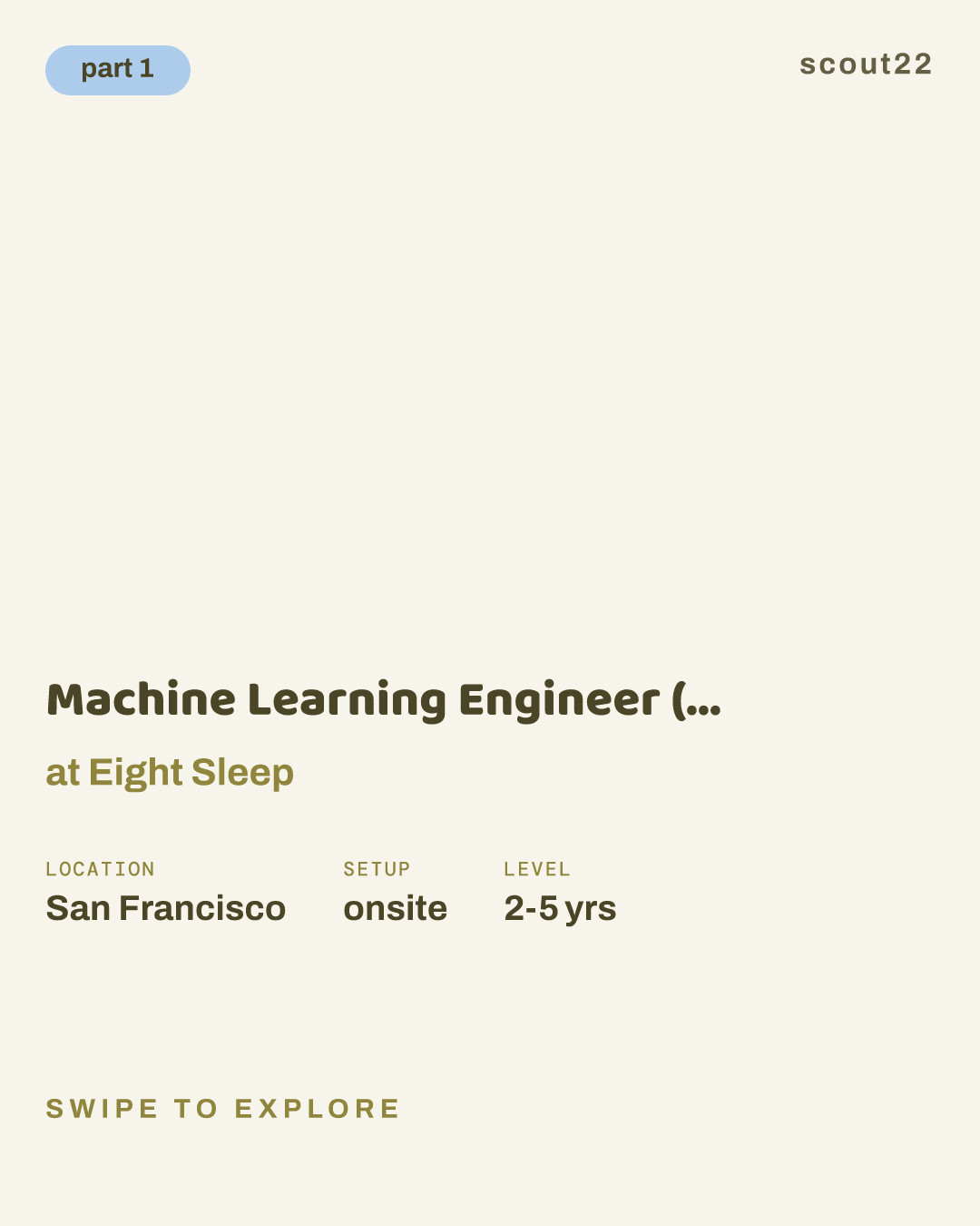 Machine Learning Engineer (Foundation Models & Personalization) at Eight Sleep