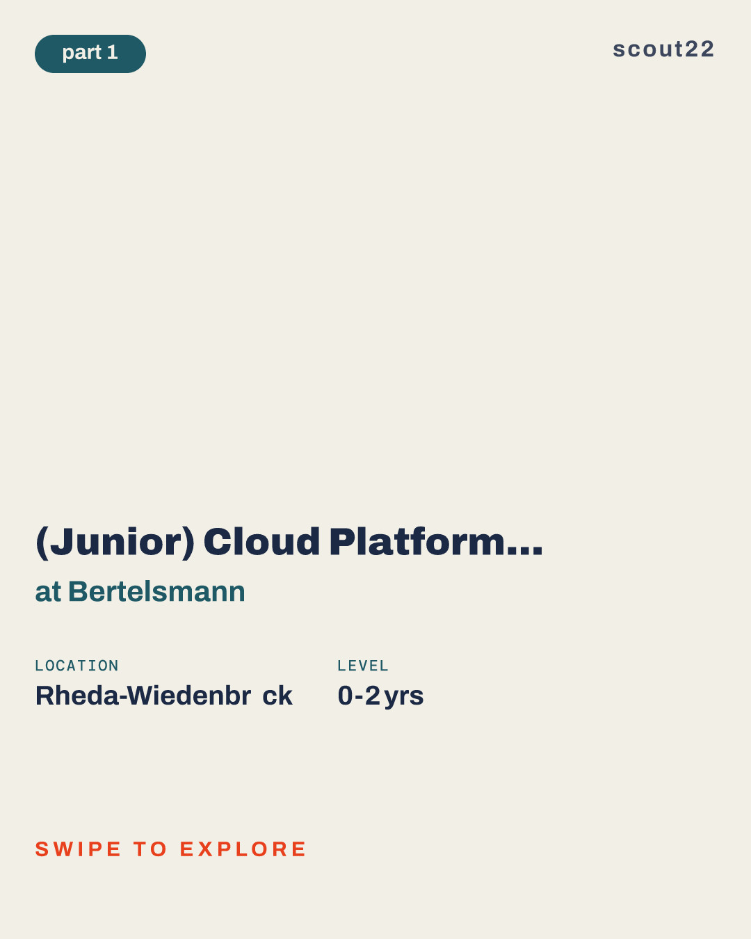 (Junior) Cloud Platform Operator (m/w/d) at Bertelsmann