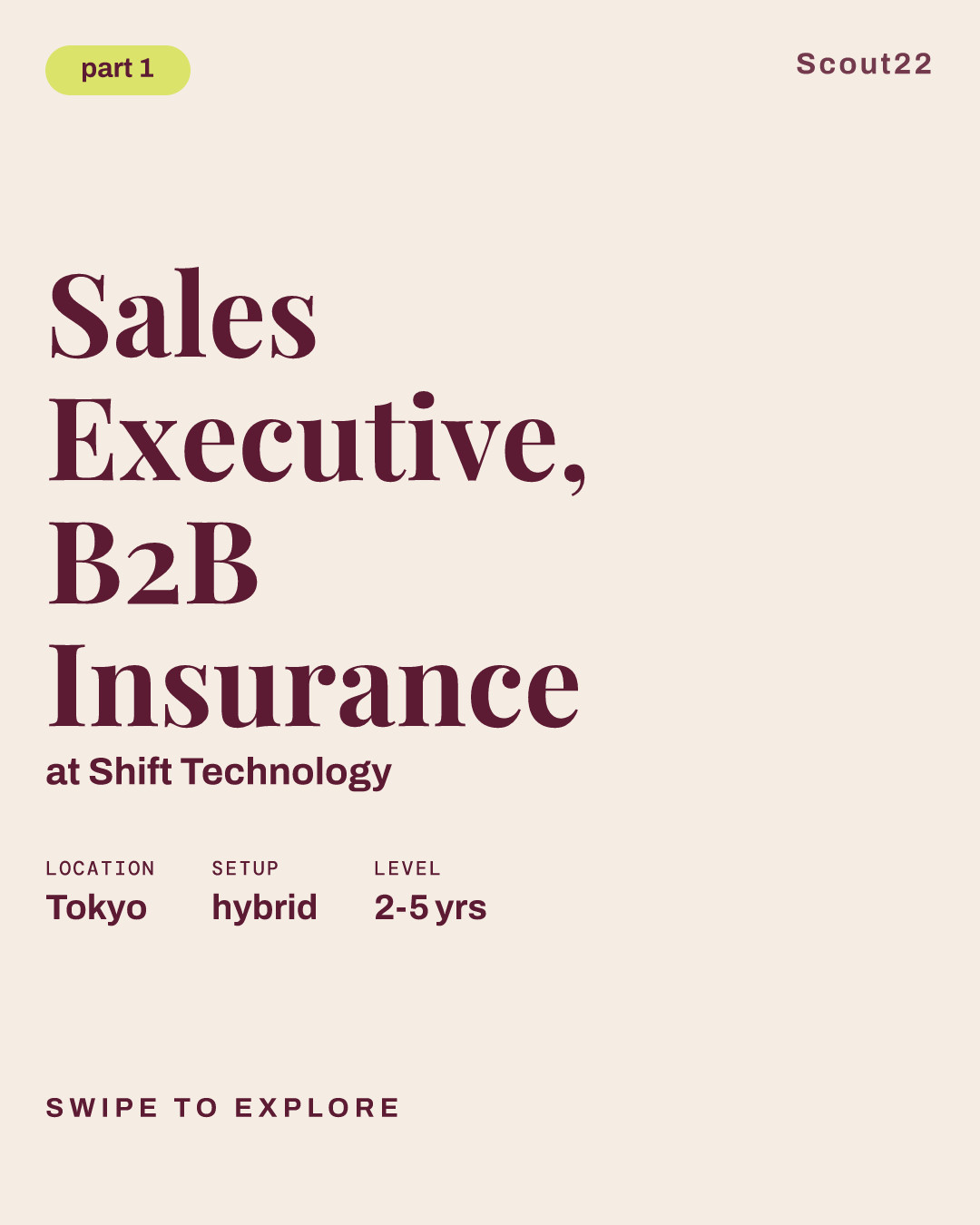 Sales Executive, B2B Insurance at Shift Technology