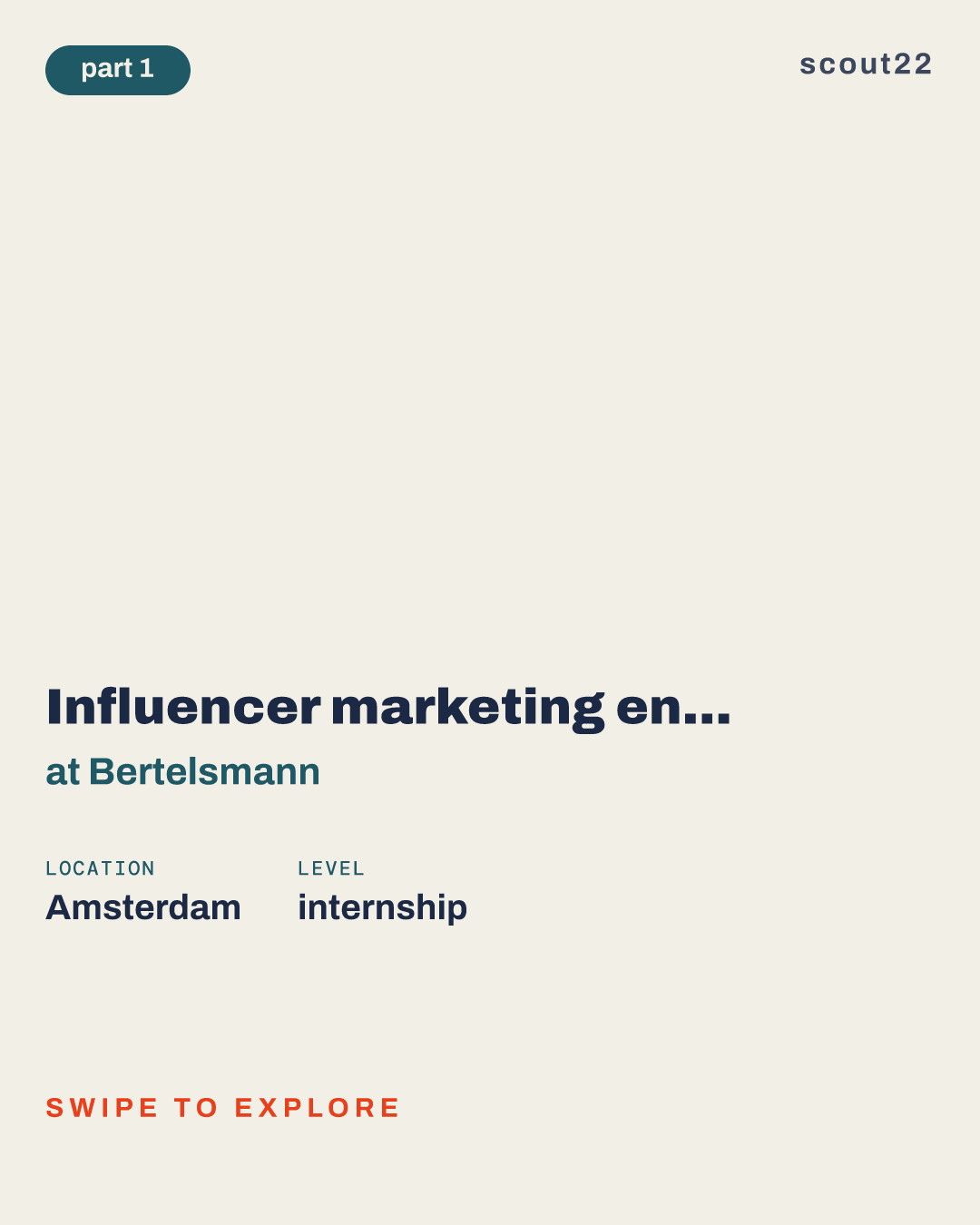 Influencer marketing en account support intern (m/v/o) at Bertelsmann