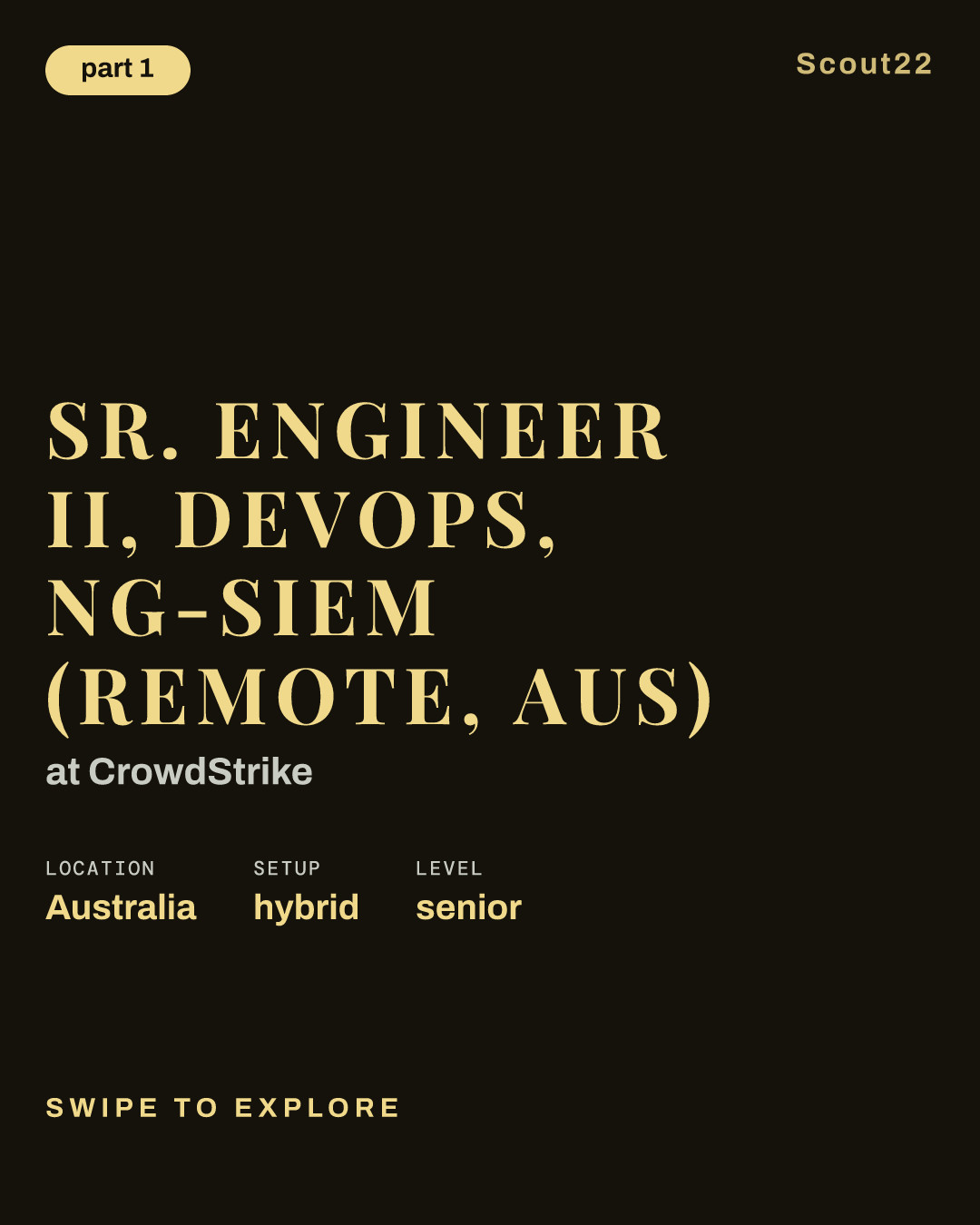 Sr. Engineer II, DevOps, NG-SIEM (Remote, AUS) at CrowdStrike
