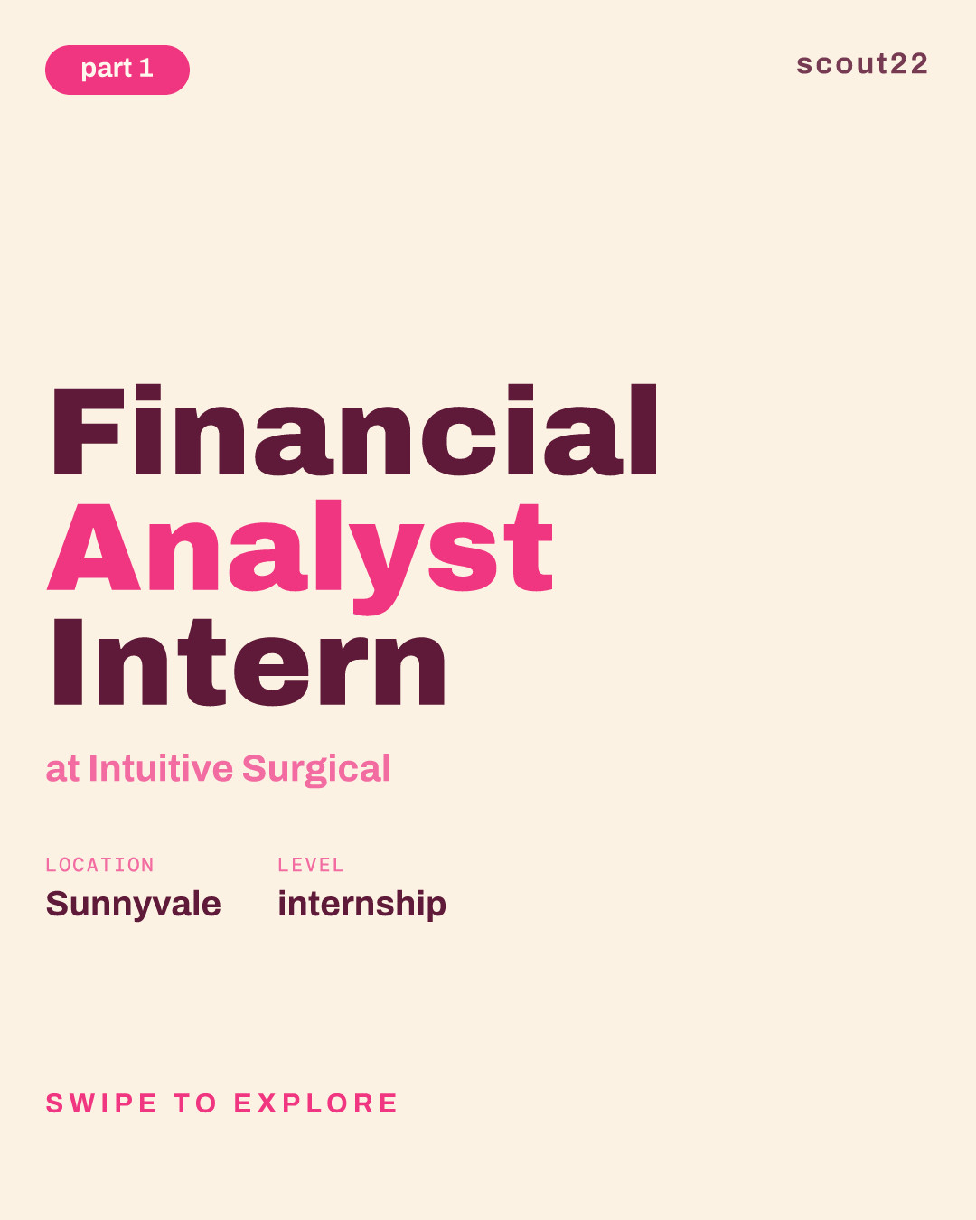 Financial Analyst Intern at Intuitive Surgical