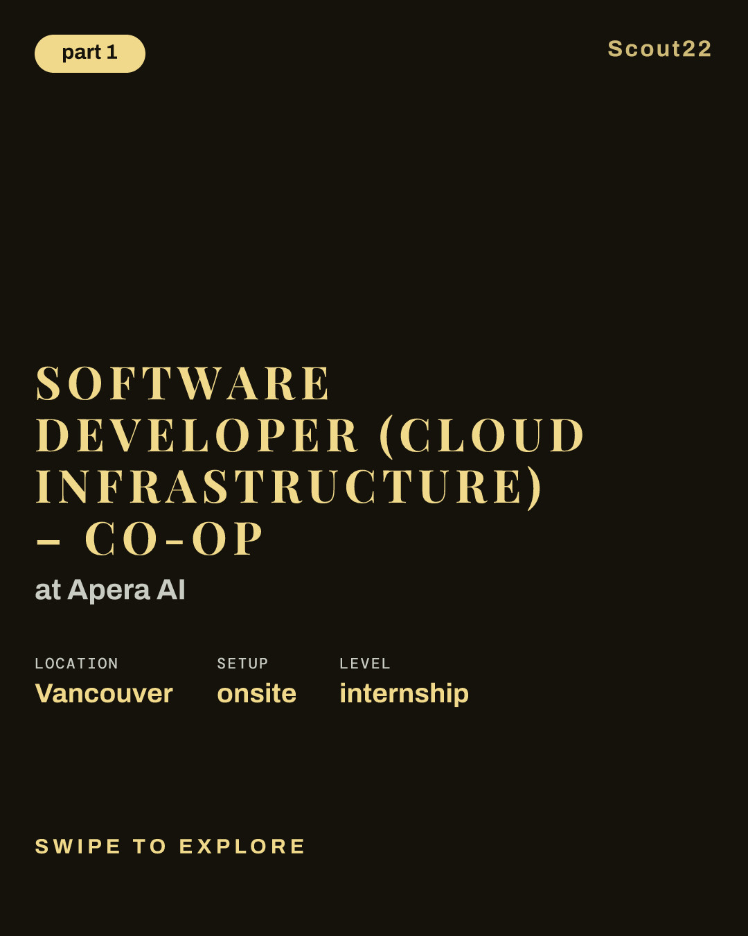 Software Developer (Cloud Infrastructure) – Co-Op at Apera AI