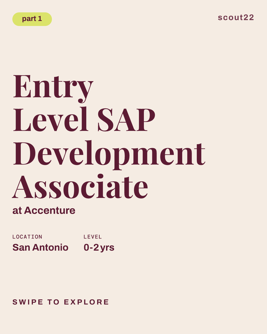 Entry Level SAP Development Associate at Accenture