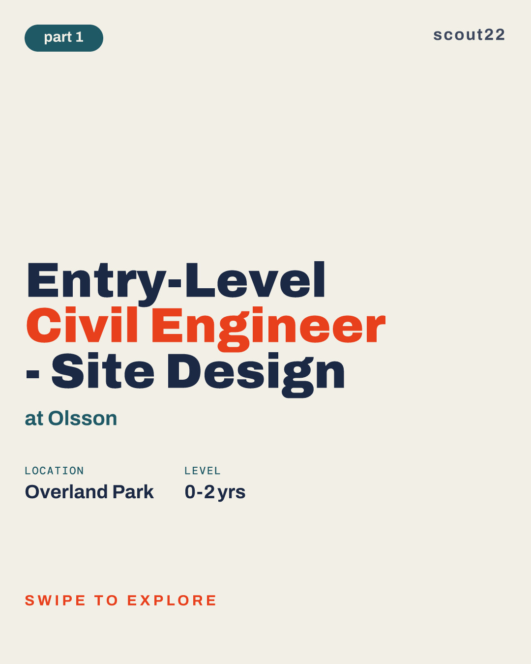 Entry-Level Civil Engineer - Site Design at Olsson