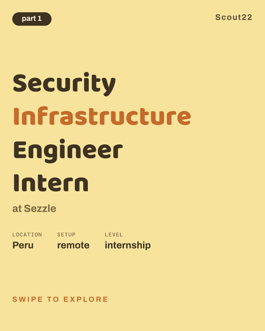 Security Infrastructure Engineer Intern at Sezzle
