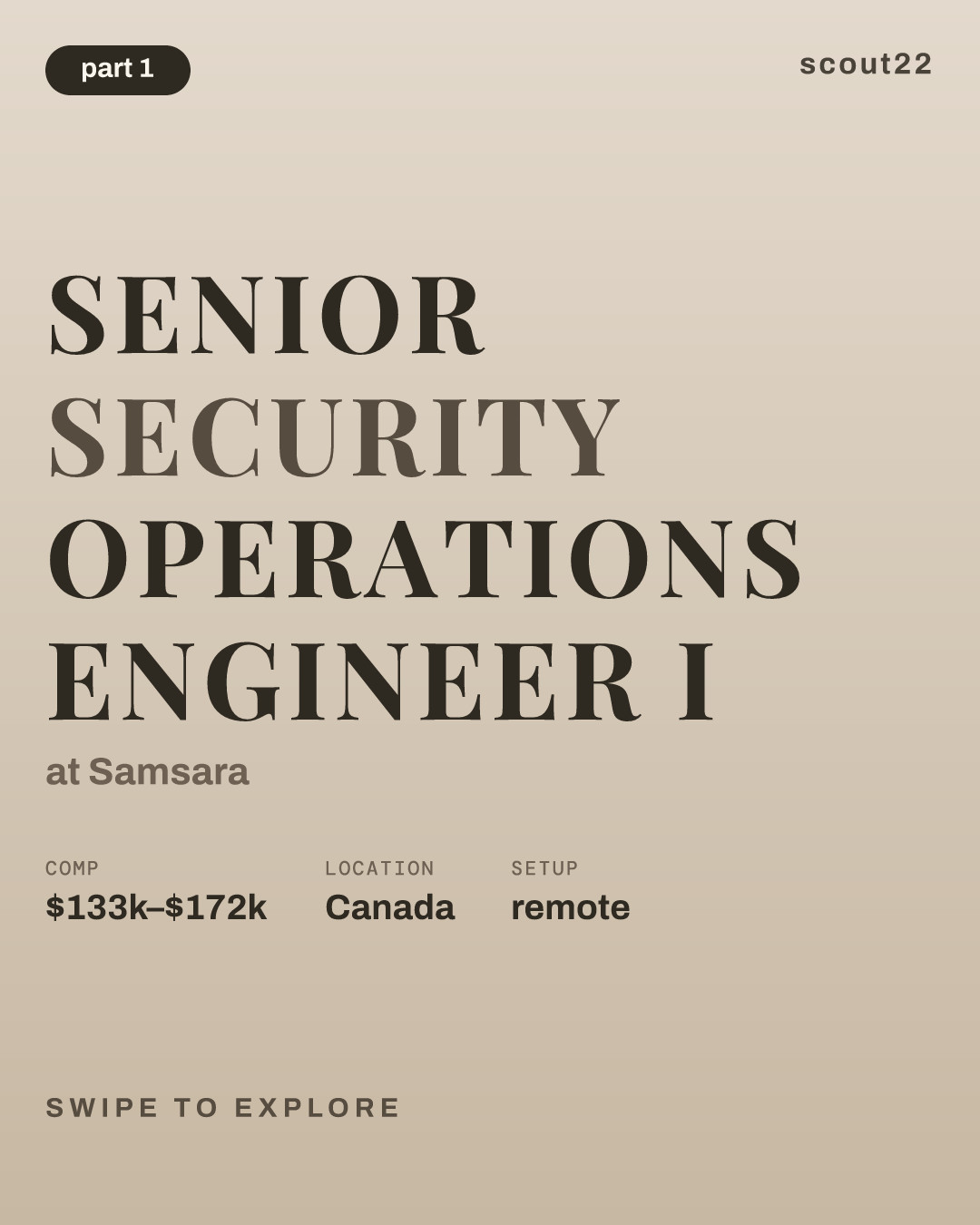 Senior Security Operations Engineer I at Samsara