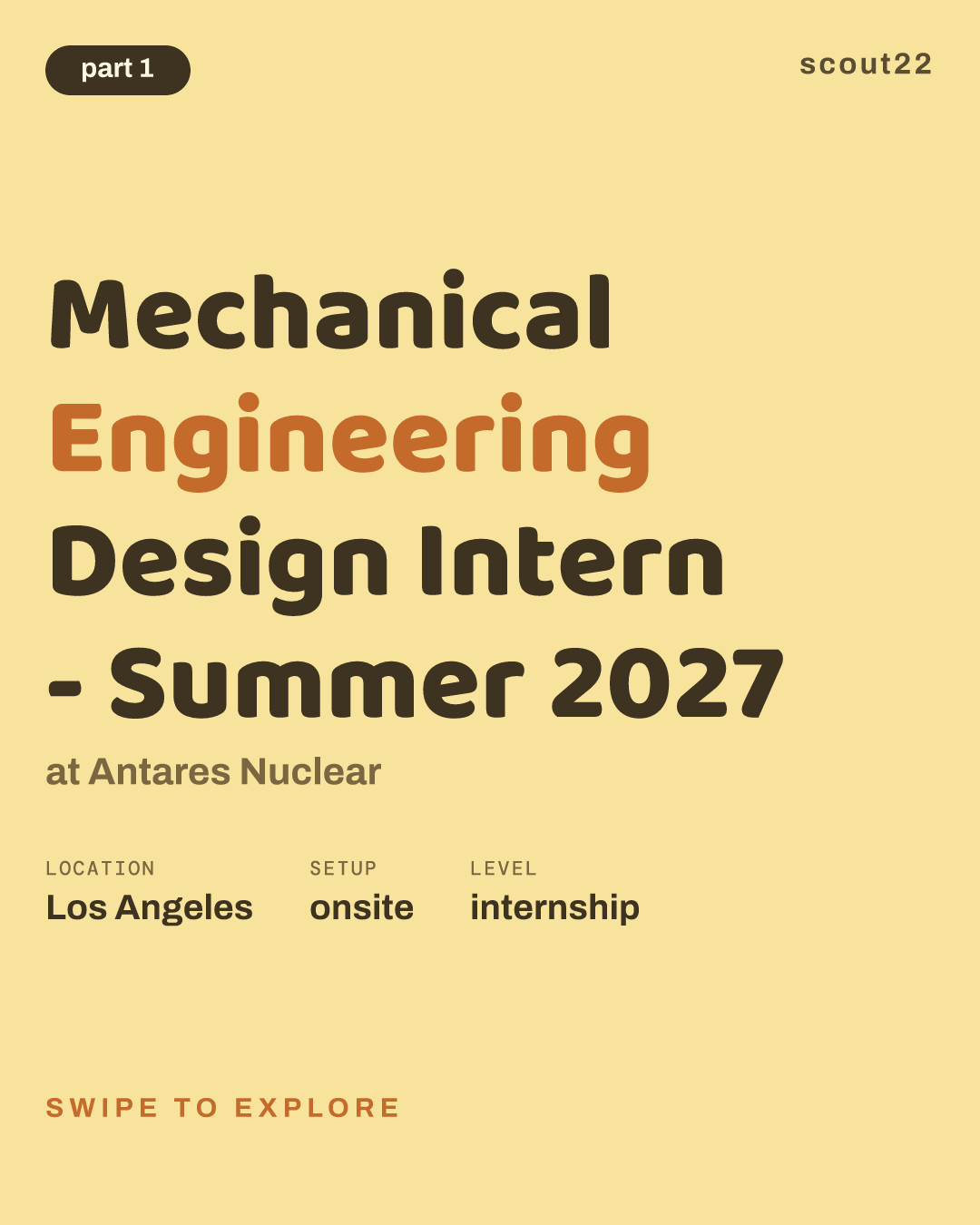Mechanical Engineering Design Intern - Summer 2027 at Antares Nuclear