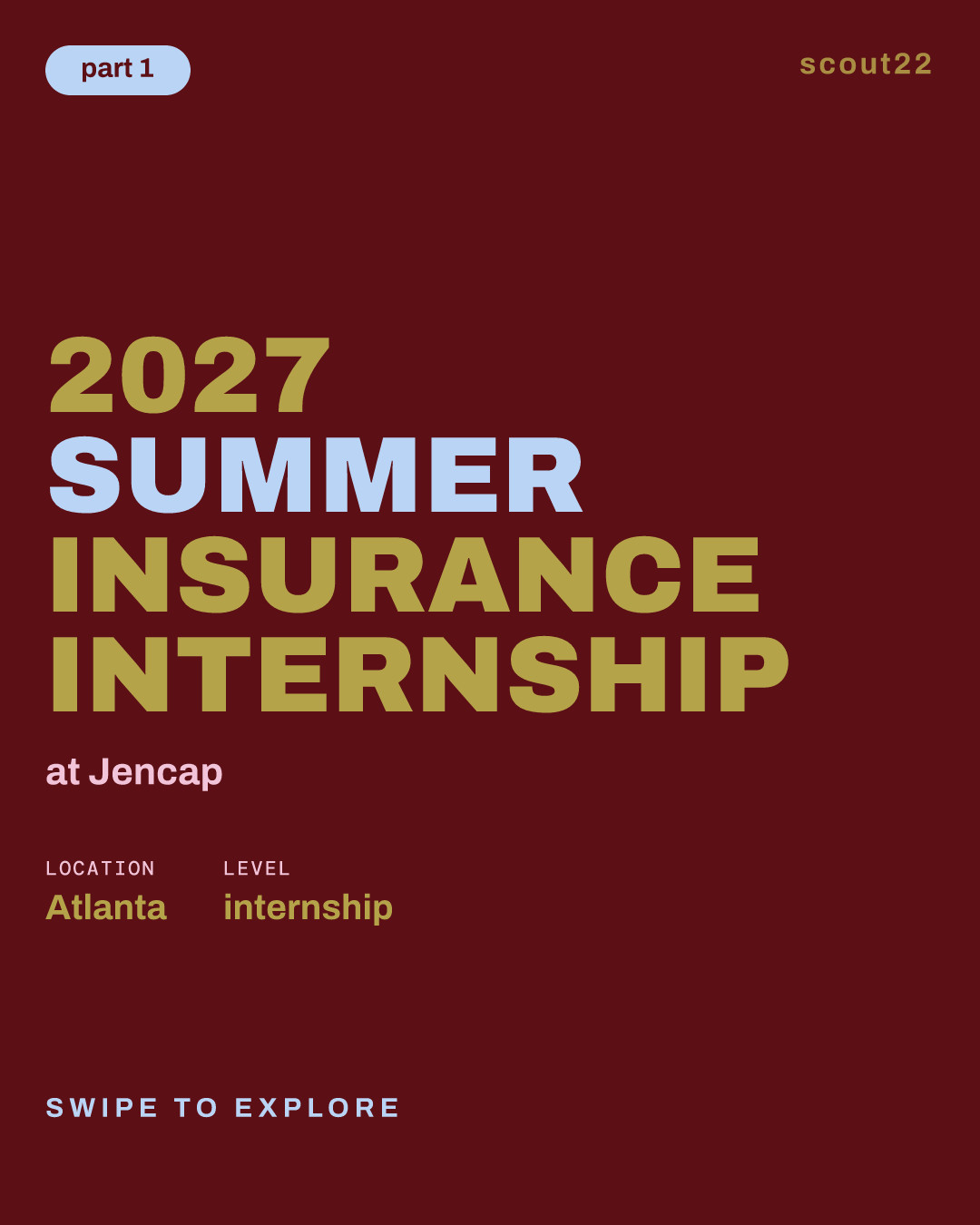2027 Summer Insurance Internship at Jencap