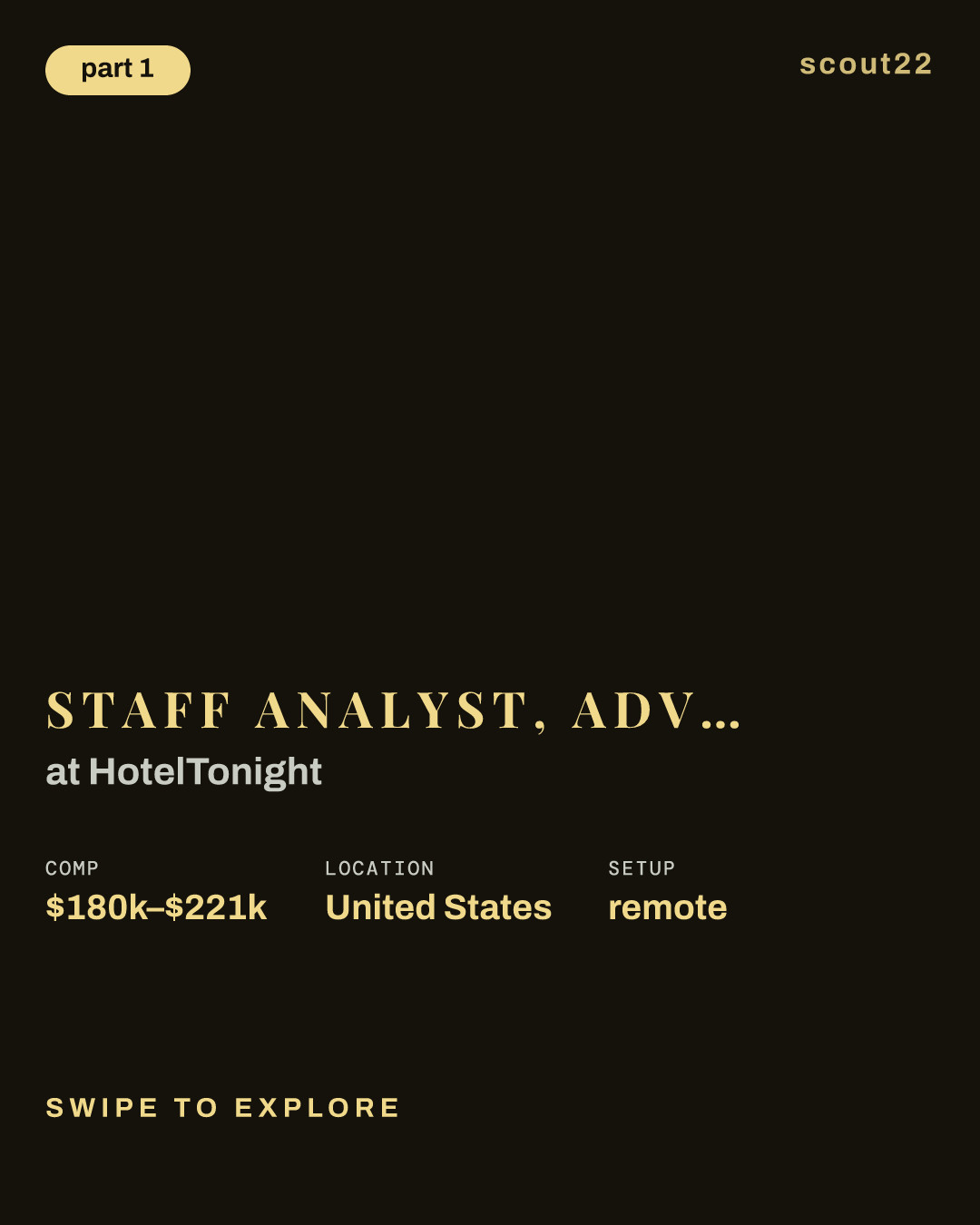 Staff Analyst, Advanced Analytics, Payments at HotelTonight