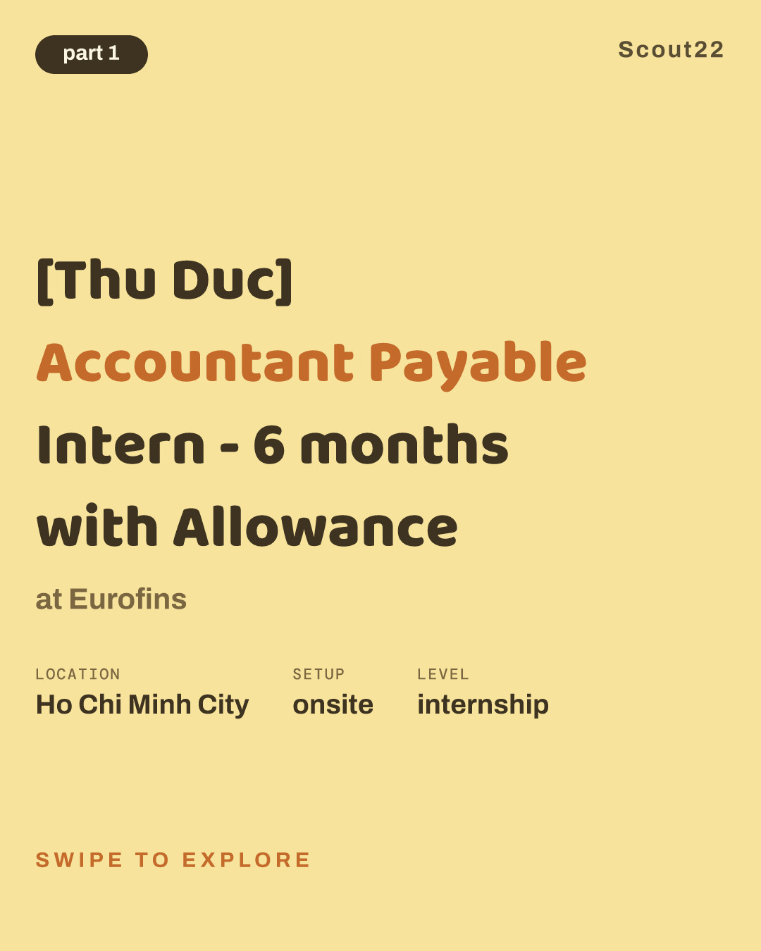 [Thu Duc] Accountant Payable Intern - 6 months with Allowance at Eurofins