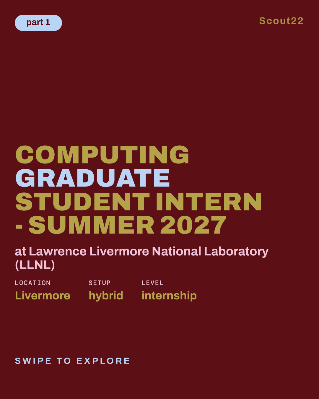 Computing Graduate Student Intern - Summer 2027 at Lawrence Livermore National Laboratory (LLNL)