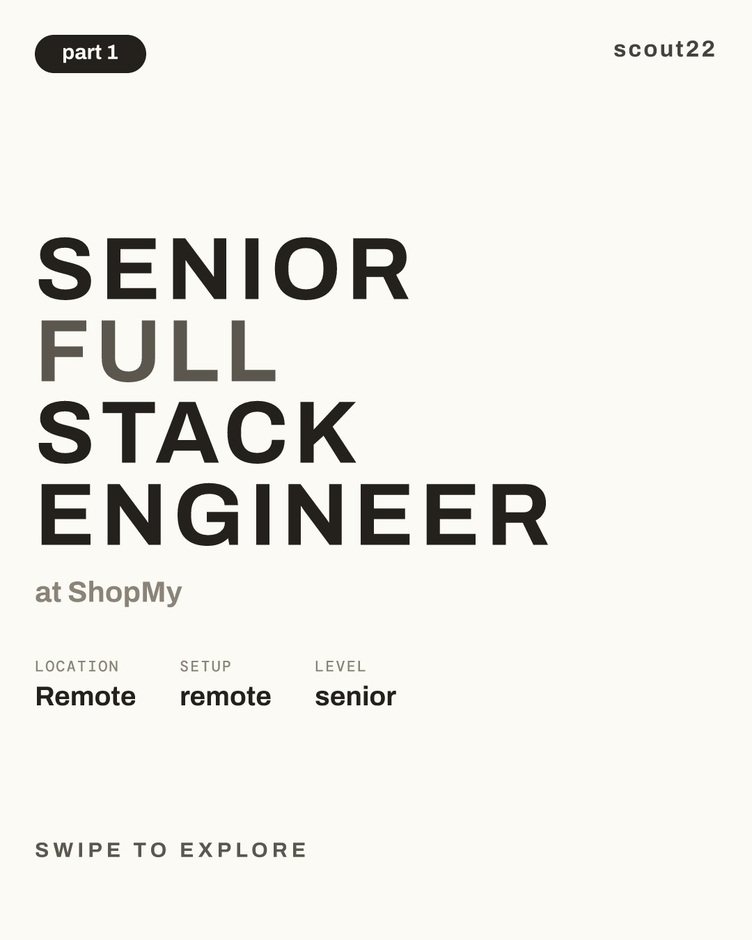 Senior Full Stack Engineer at ShopMy