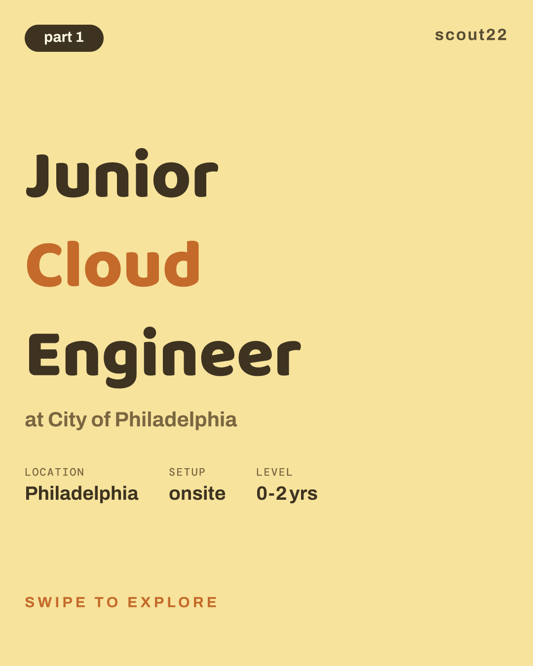 Junior Cloud Engineer at City of Philadelphia