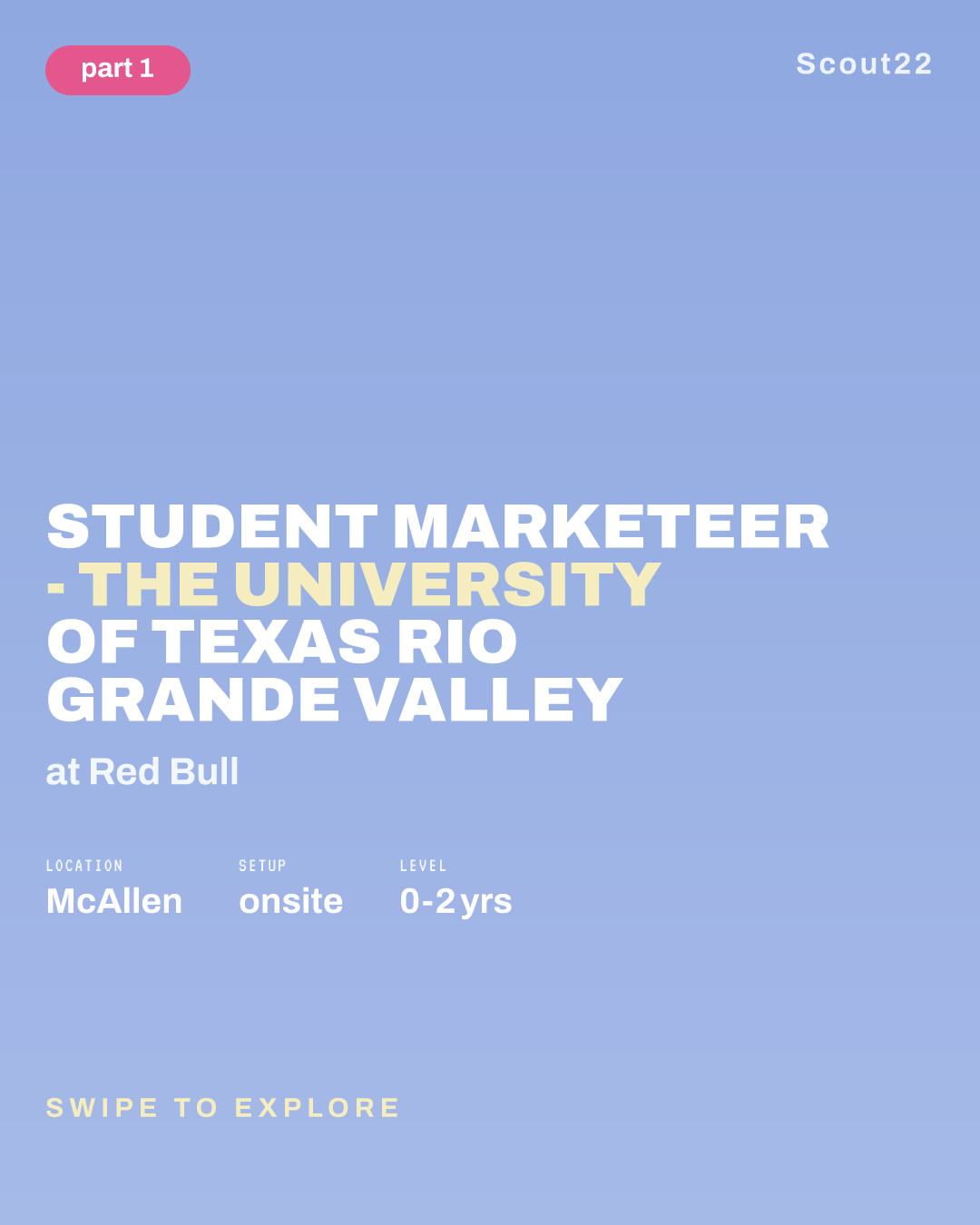Student Marketeer - The University of Texas Rio Grande Valley at Red Bull