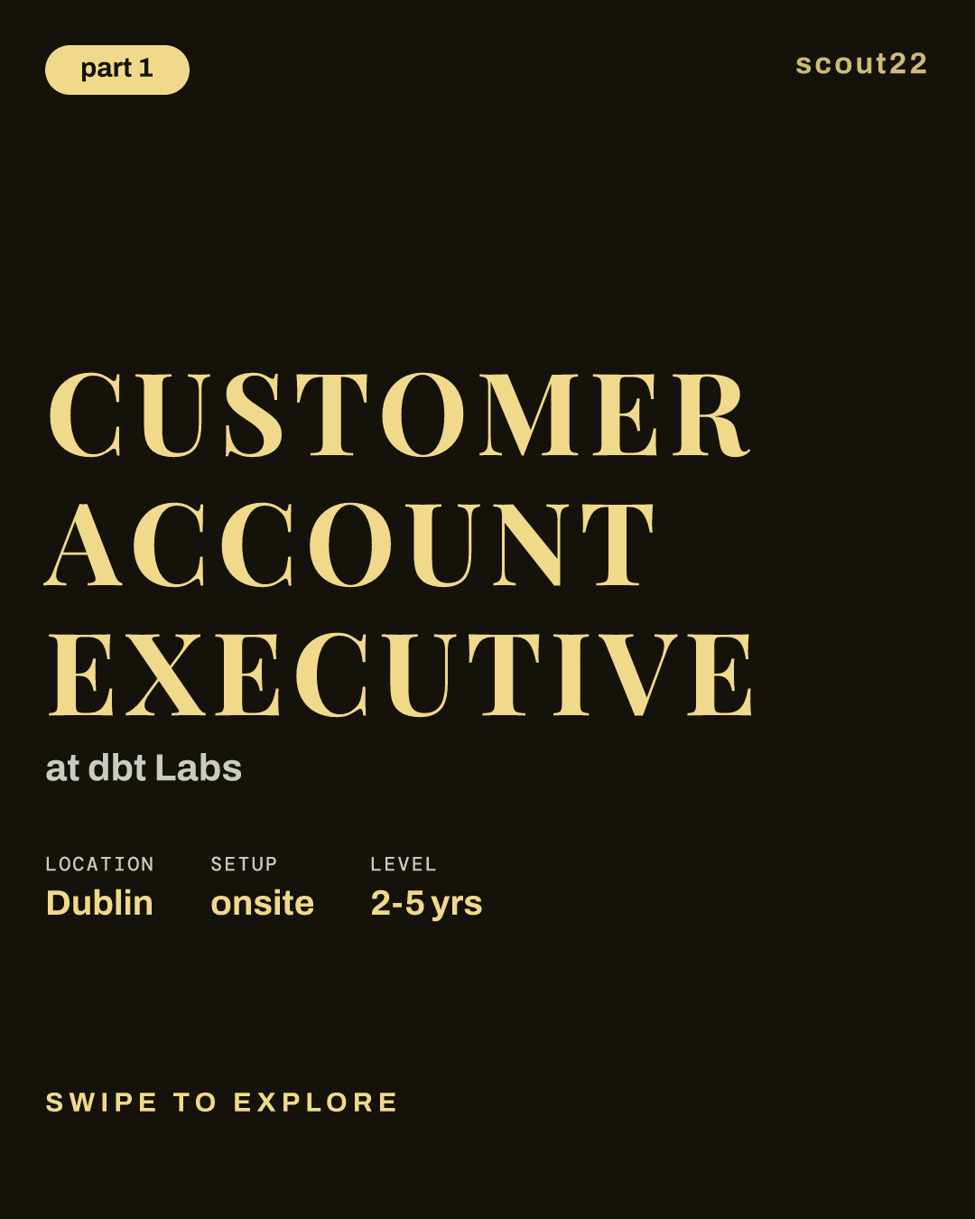 Customer Account Executive at dbt Labs