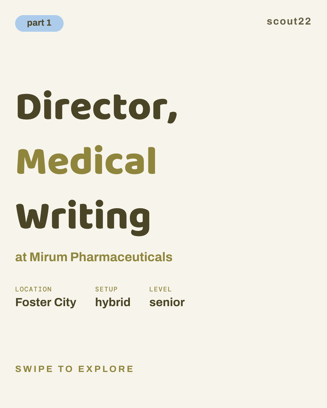 Director, Medical Writing at Mirum Pharmaceuticals