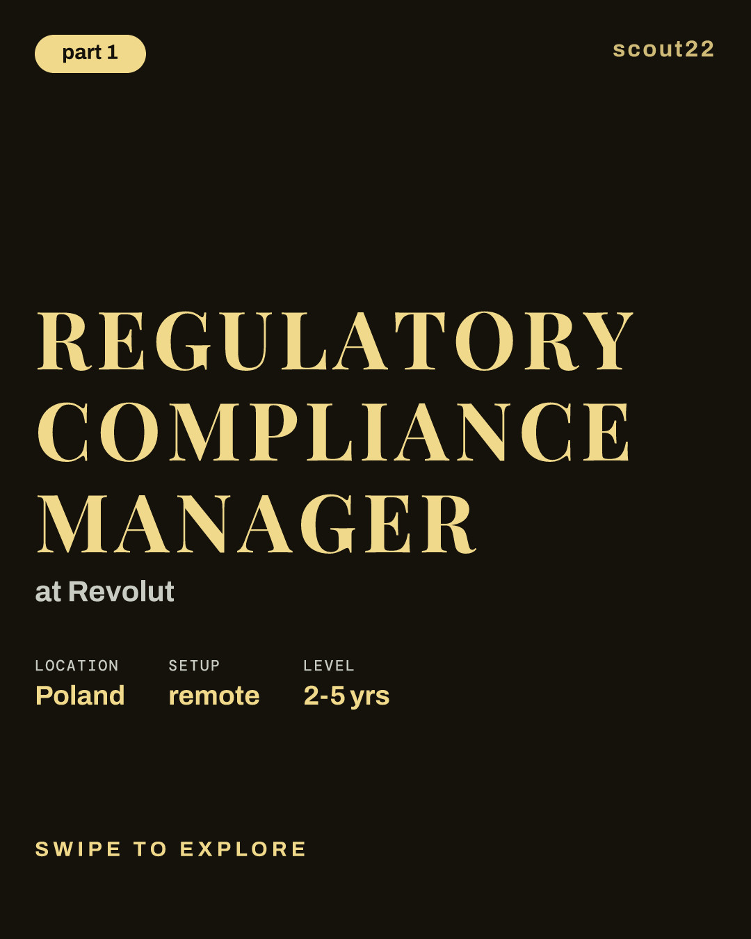 Regulatory Compliance Manager at Revolut