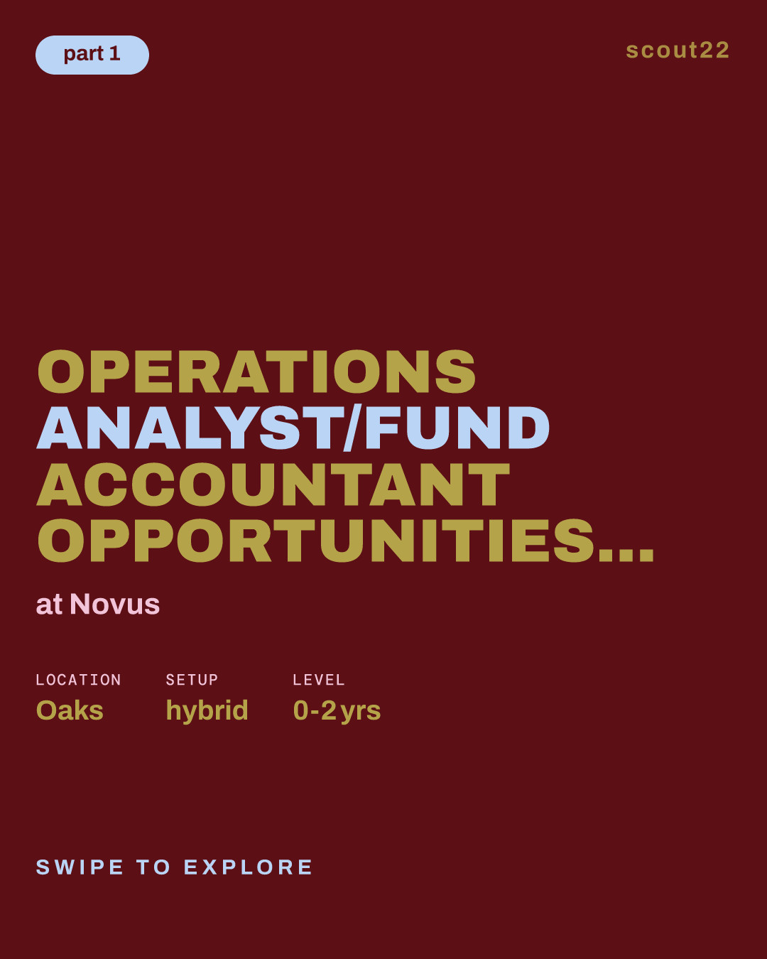 Operations Analyst/Fund Accountant Opportunities (Spring/Summer 2026 Graduates) at Novus