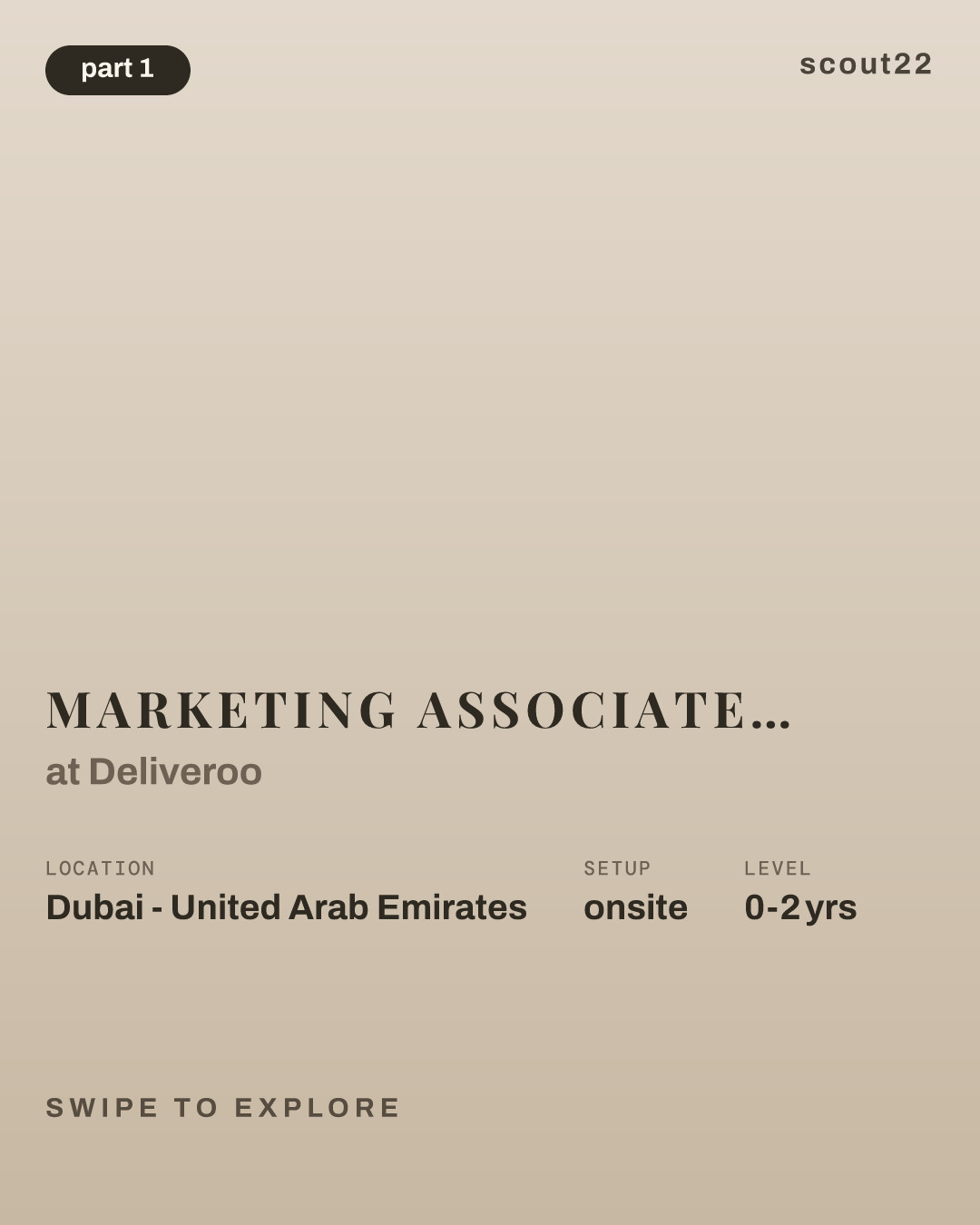 Marketing Associate, Value Promotions and Operations - UAE National at Deliveroo
