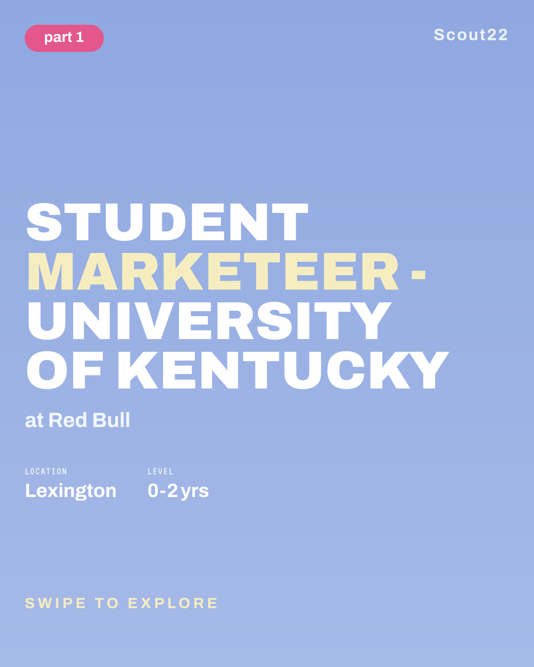 Student Marketeer - University of Kentucky at Red Bull