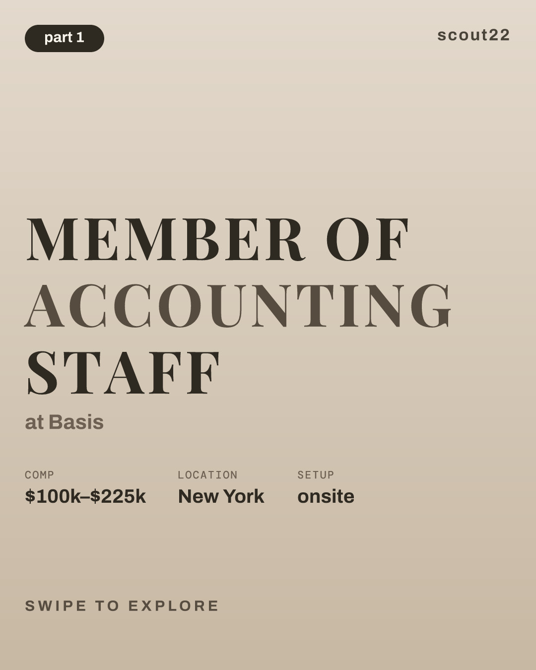 Member of Accounting Staff at Basis