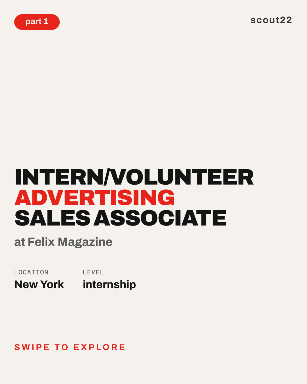 Intern/Volunteer Advertising Sales Associate at Felix Magazine